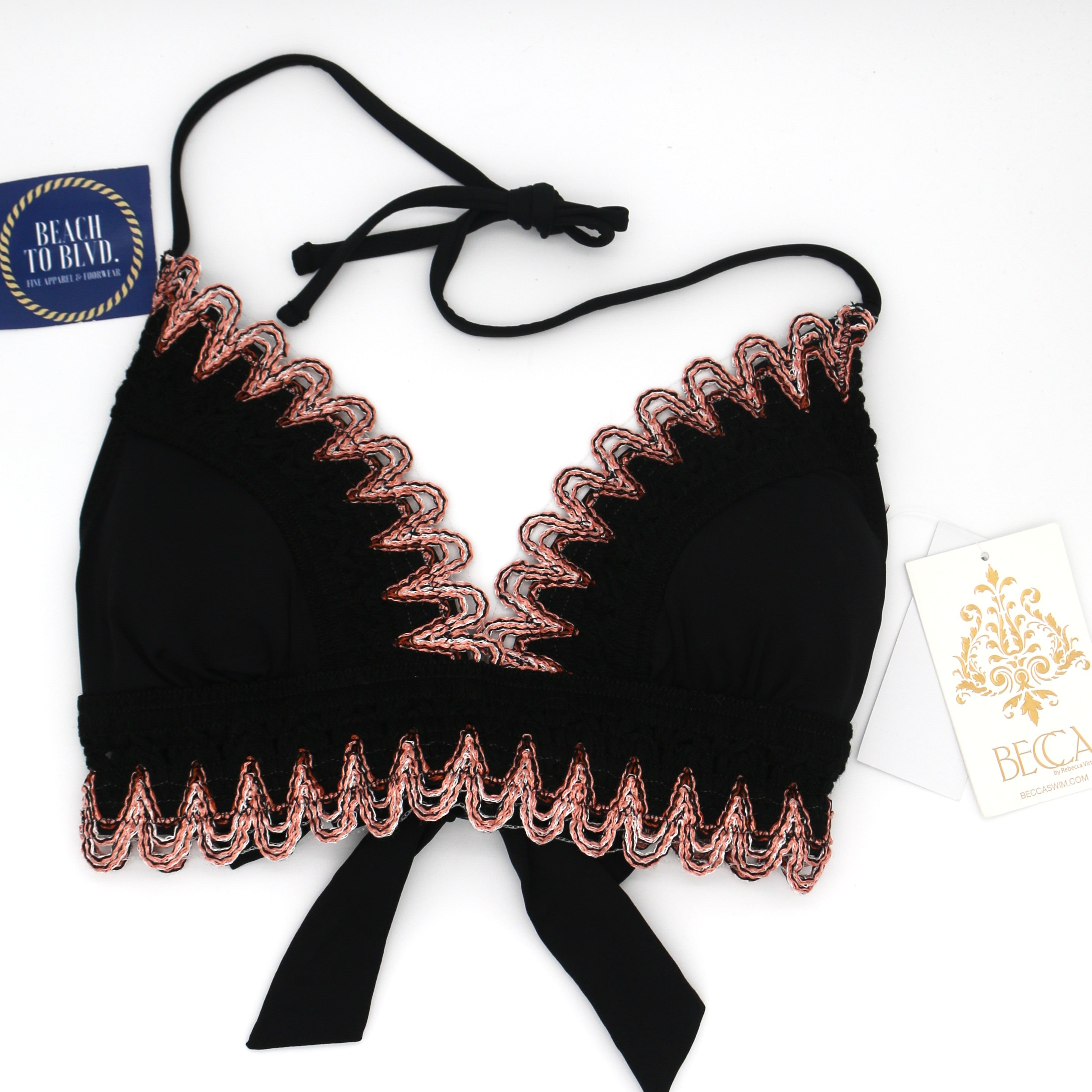 Becca by Rebecca Avery Banded Triangle Bikini Top