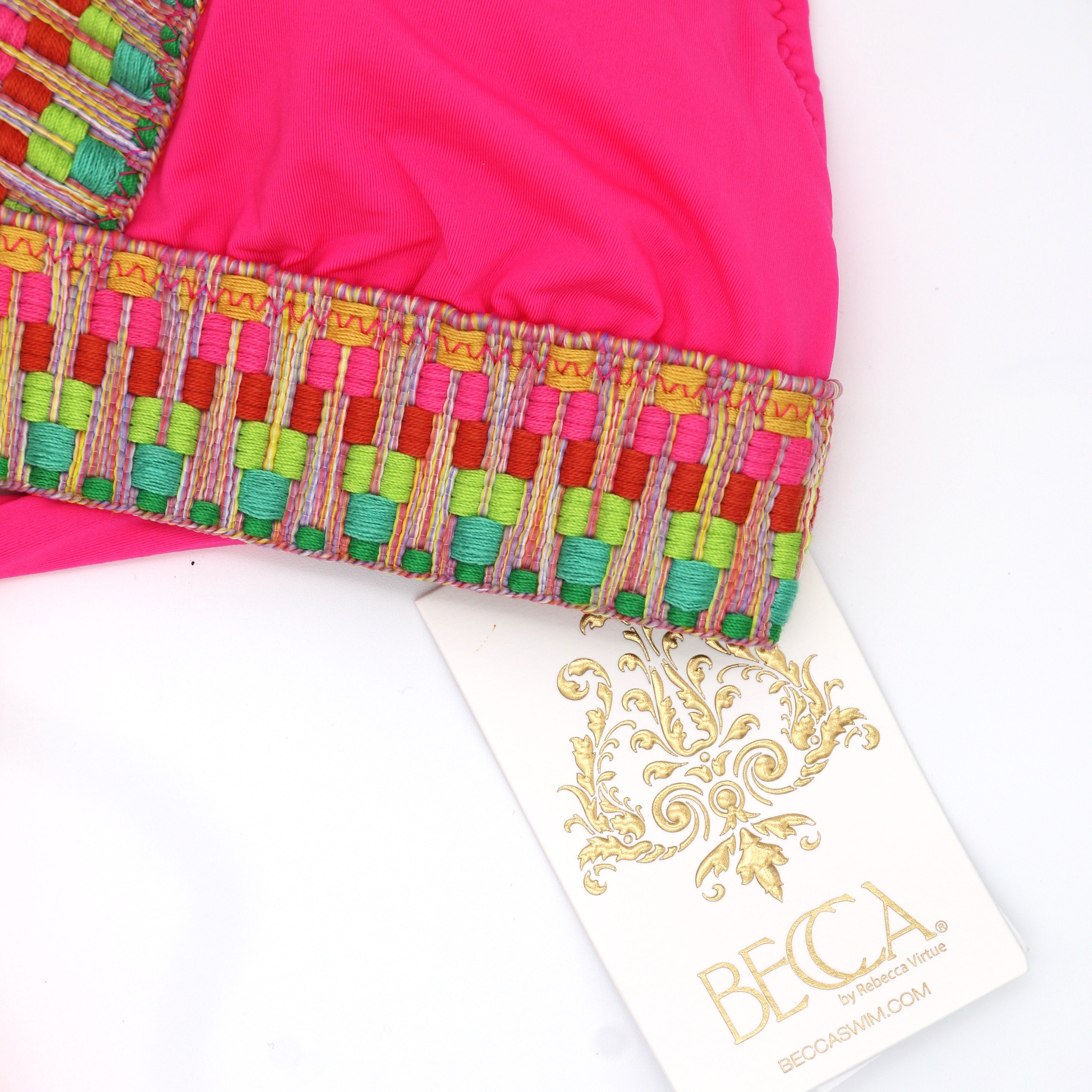 Becca by Rebecca Avery Banded Triangle Bikini Top