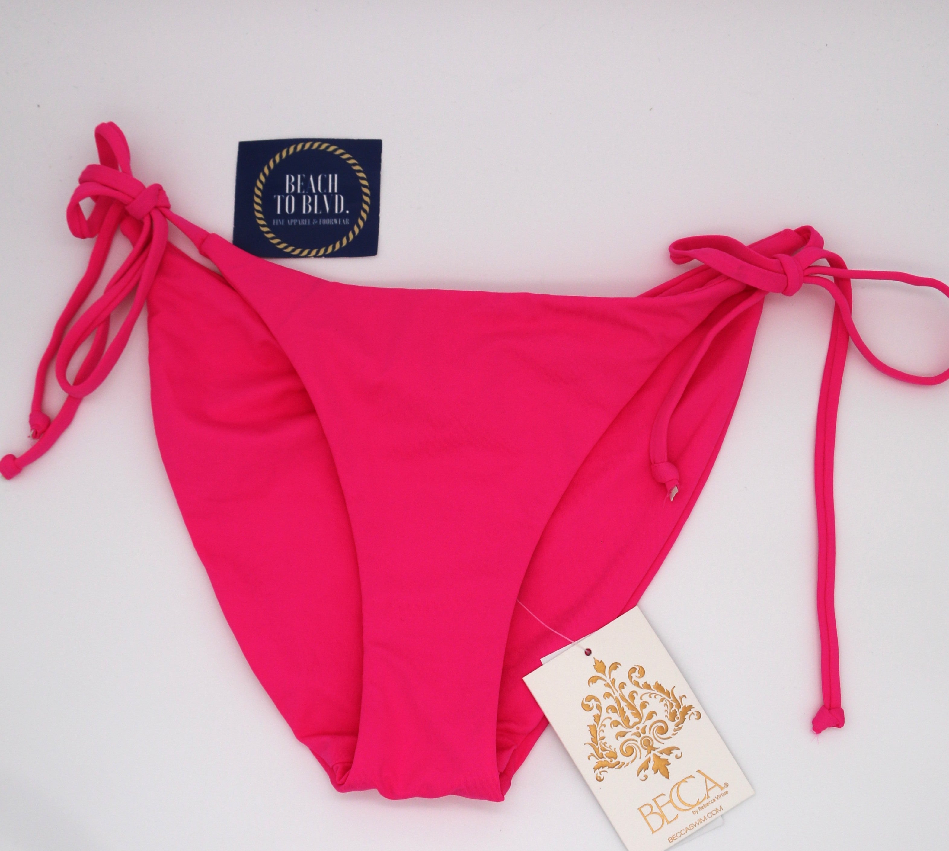 Becca by Rebecca Pink Glo Color Code Tie Side Bottoms