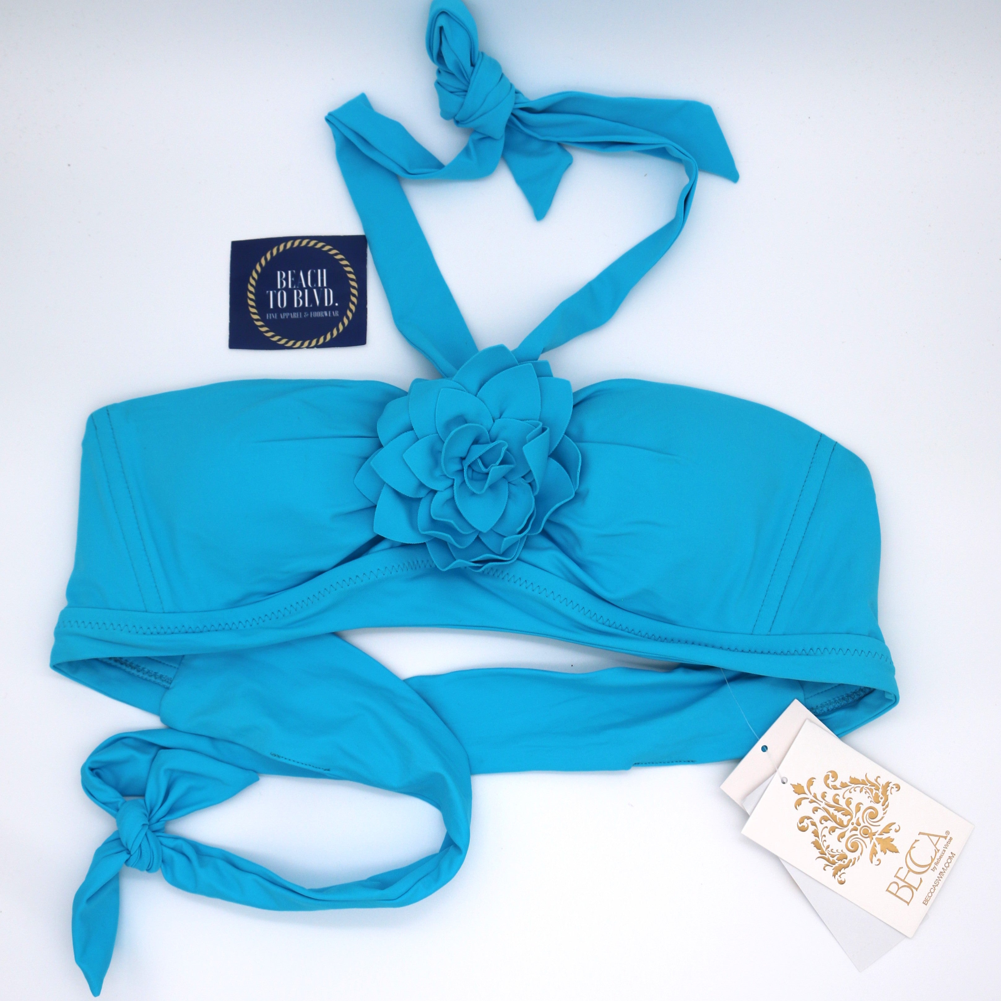 BECCA by Rebecca Women's Garden of Eden Bandeau Bikini Top