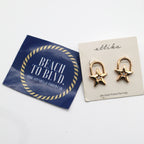 Ettika Star Stud Earrings Gold