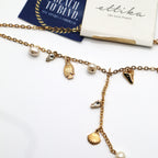ETTIKA Ocean Charm Chain Lariat Necklace