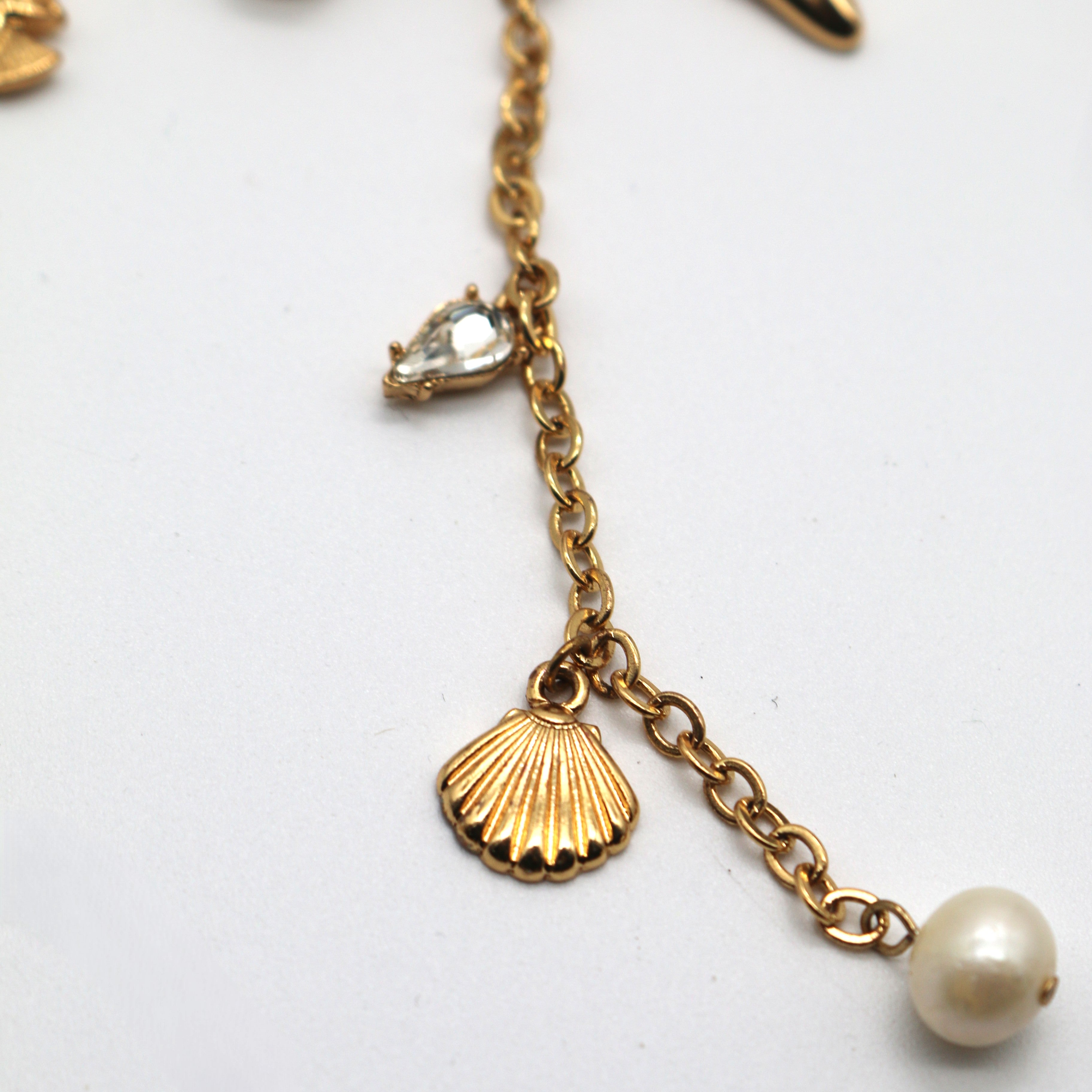 ETTIKA Ocean Charm Chain Lariat Necklace
