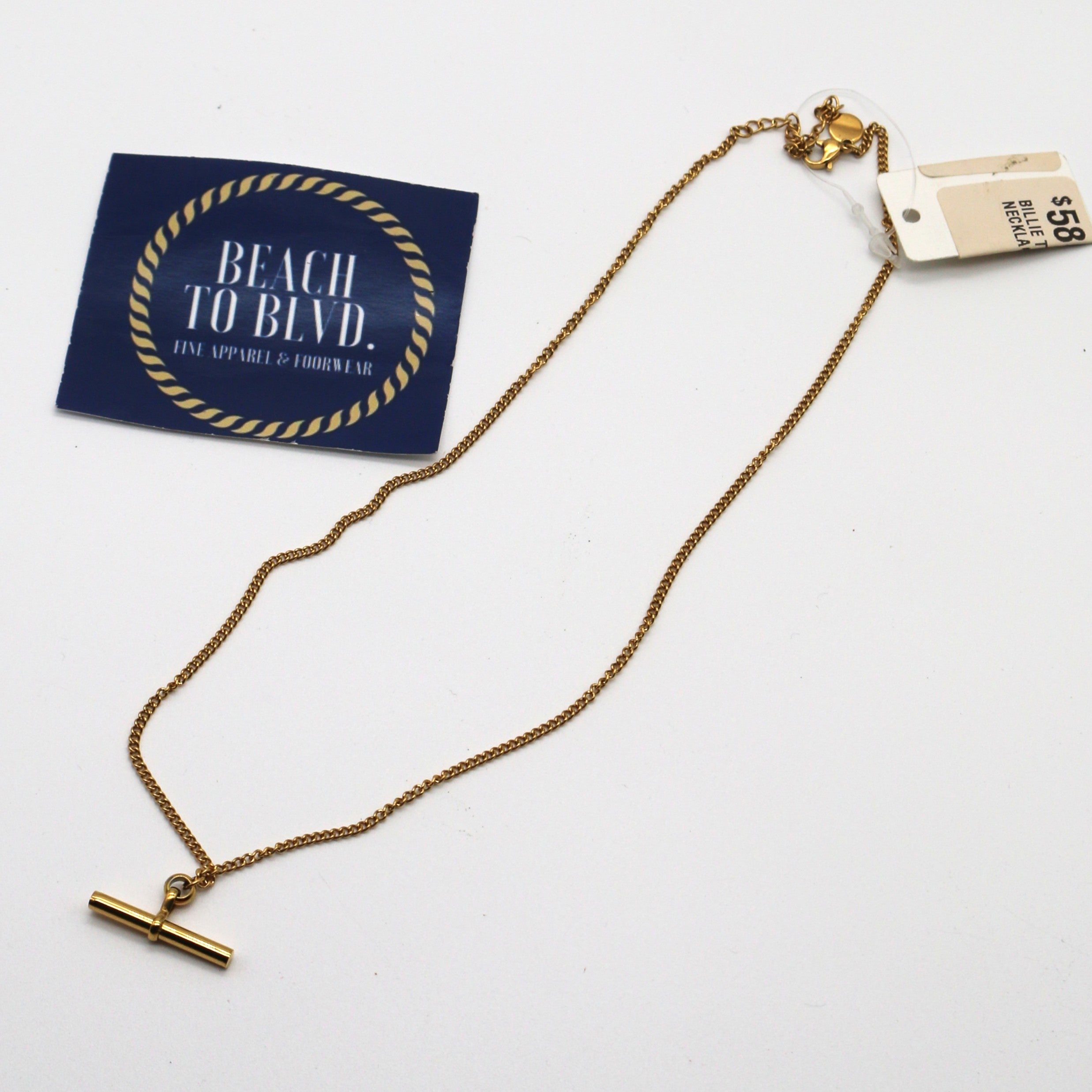 Sahira billie Toggle Necklace Gold