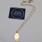 Sahira Club Key Necklace Good Times + Tan Lines Gold