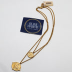 Sahira Gigi Double Coin Necklace Gold