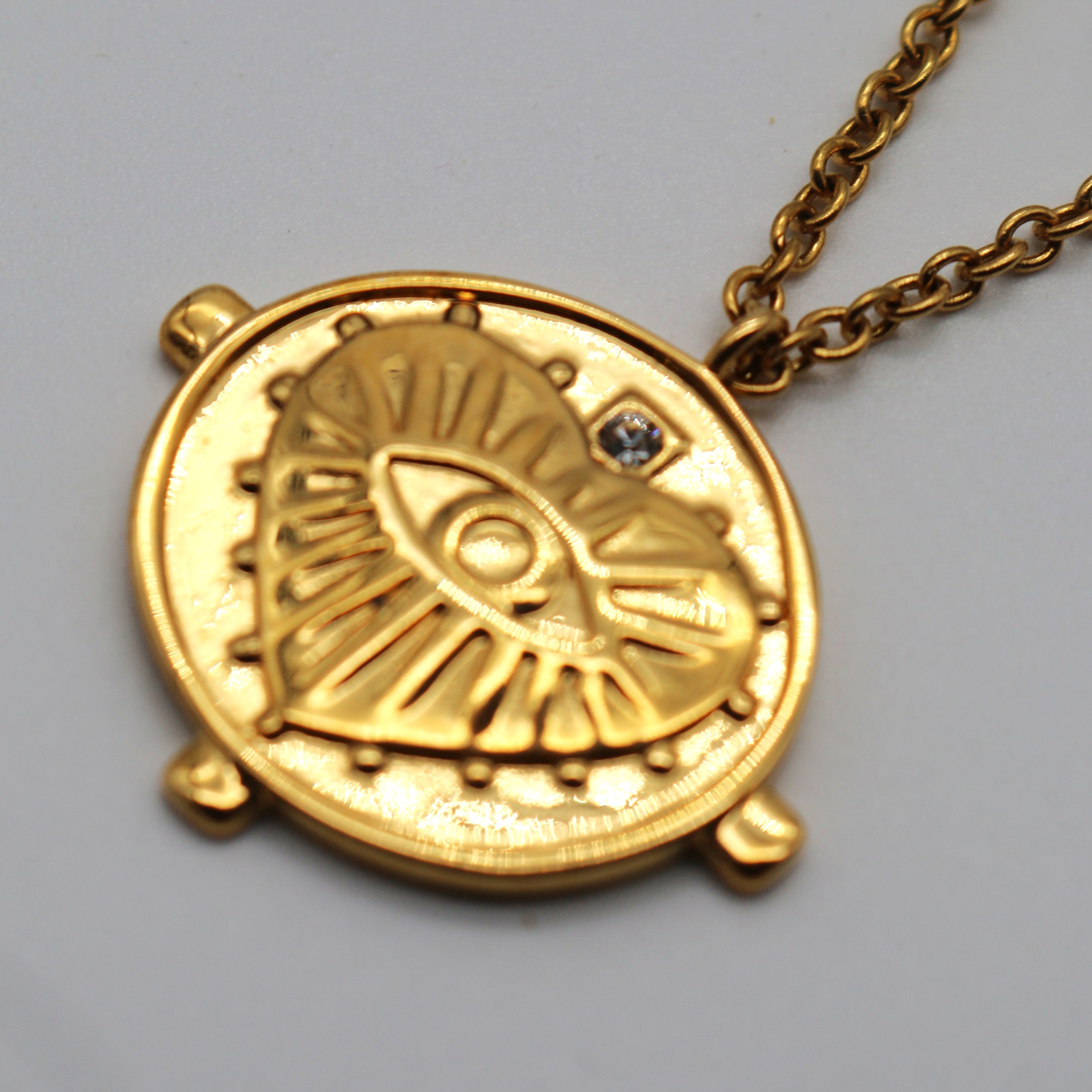 Sahira Gigi Double Coin Necklace Gold