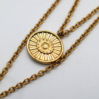 Sahira Gigi Double Coin Necklace Gold