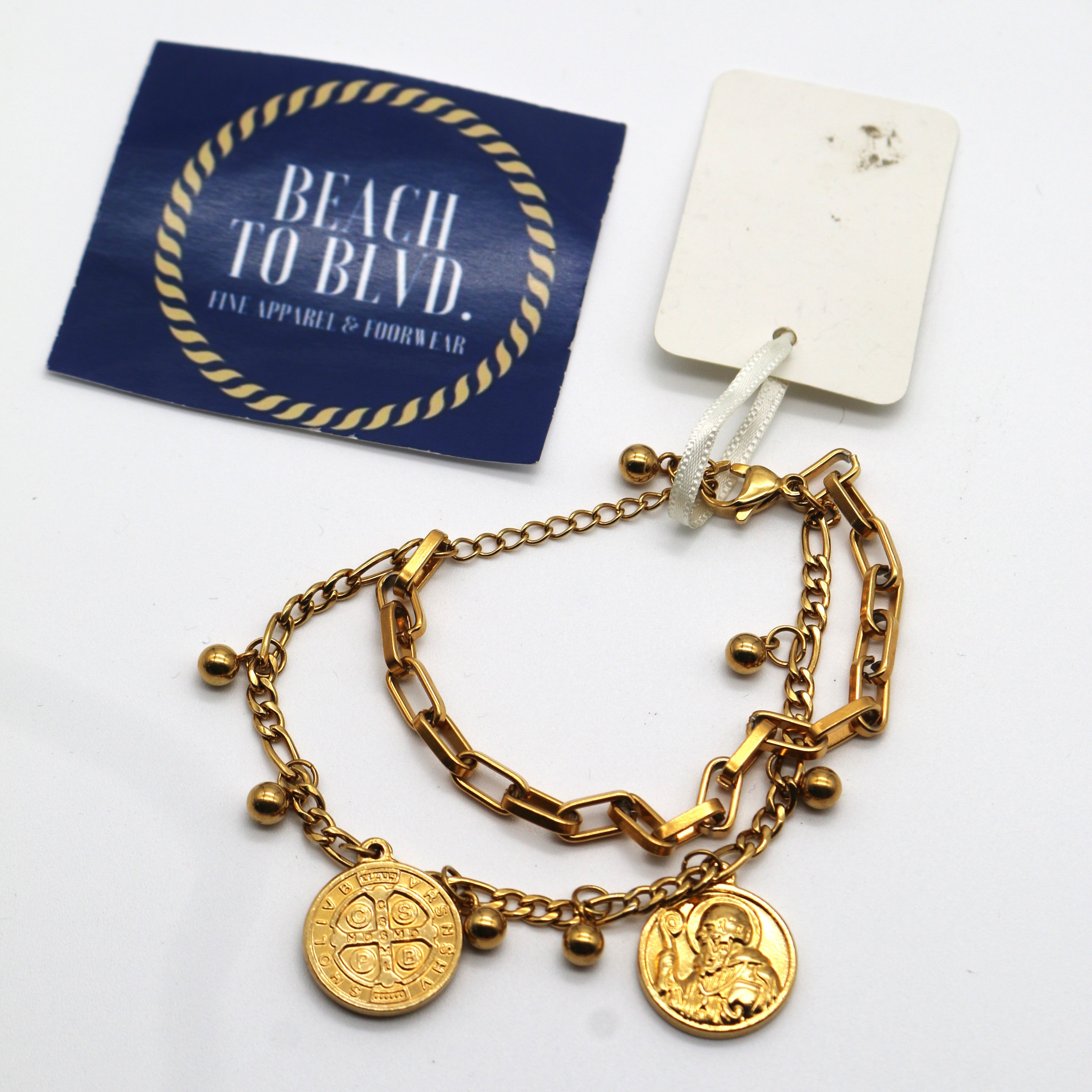 Sahira All Saints Coin Bracelet Gold