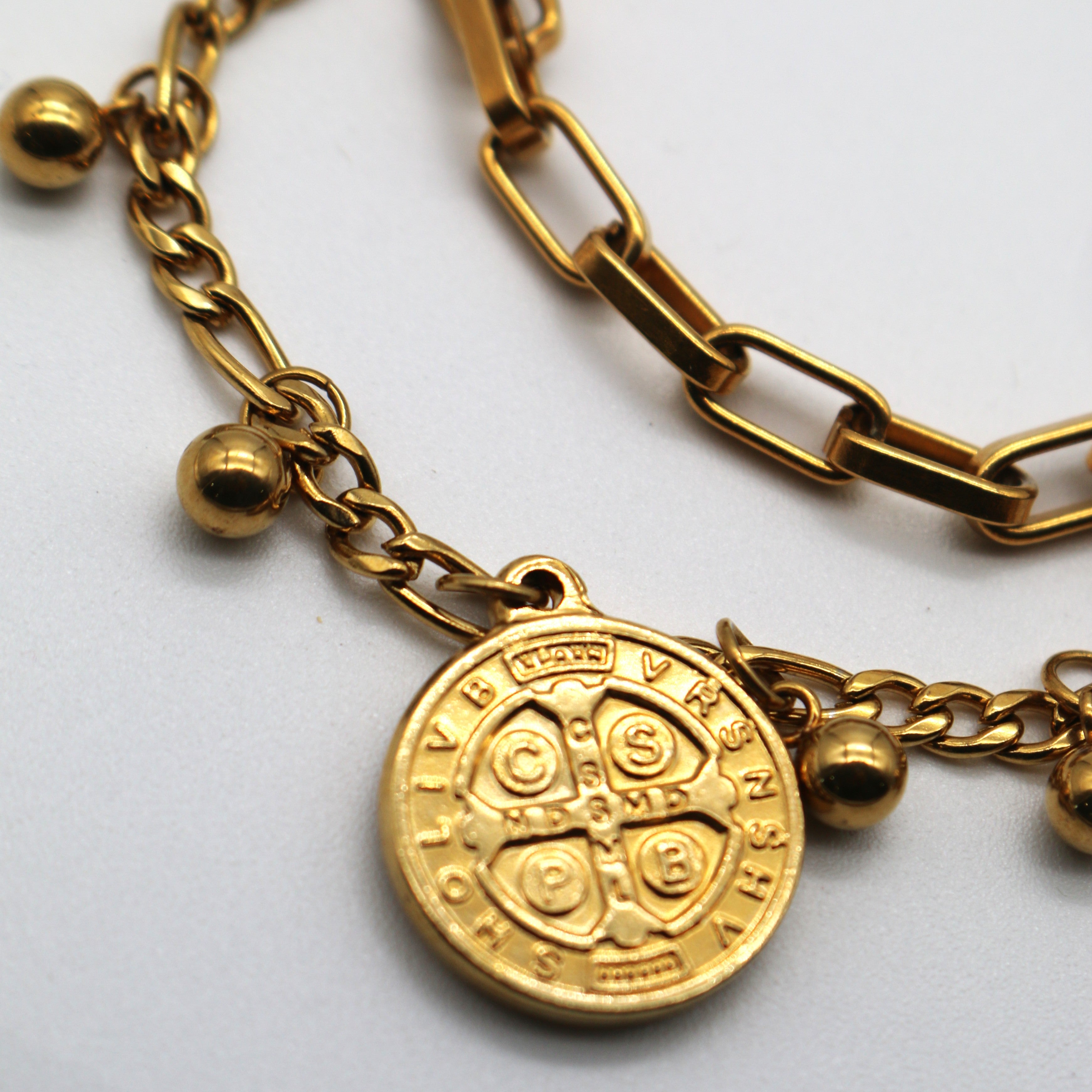 Sahira All Saints Coin Bracelet Gold