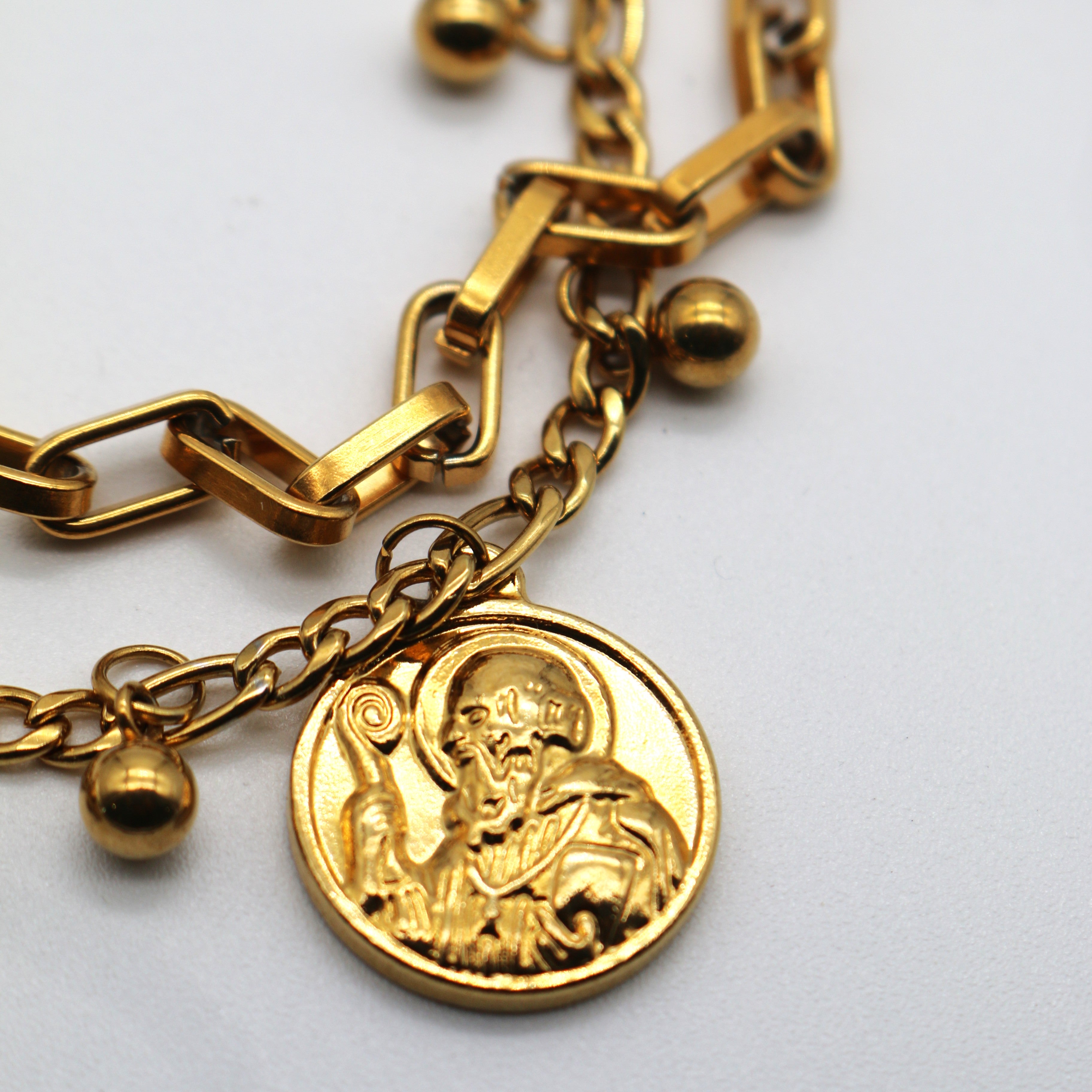 Sahira All Saints Coin Bracelet Gold