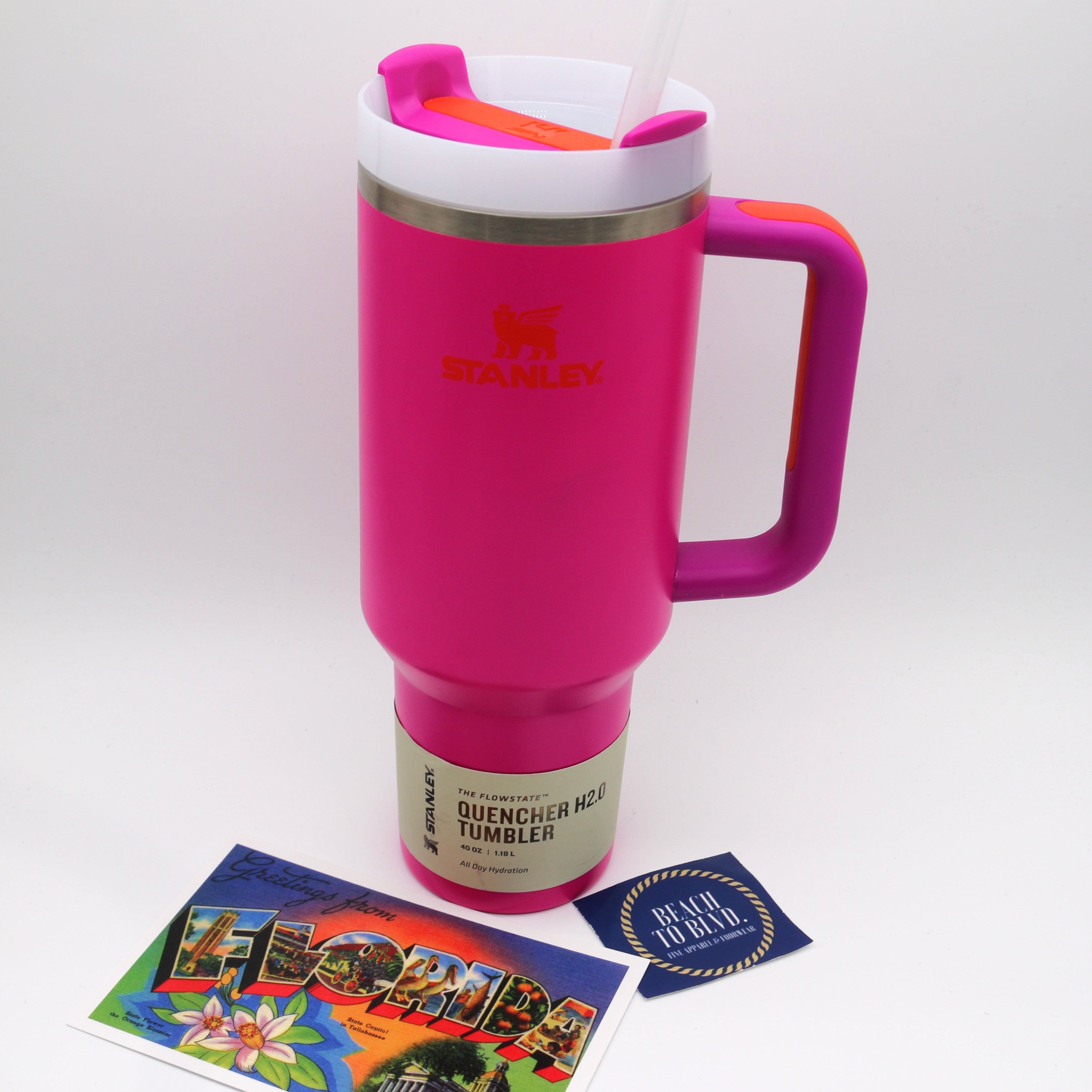 Stanley The Quencher H2.0 Flowstate Tumbler - Vivid Violet 40 Ounces - BeachToBlvd