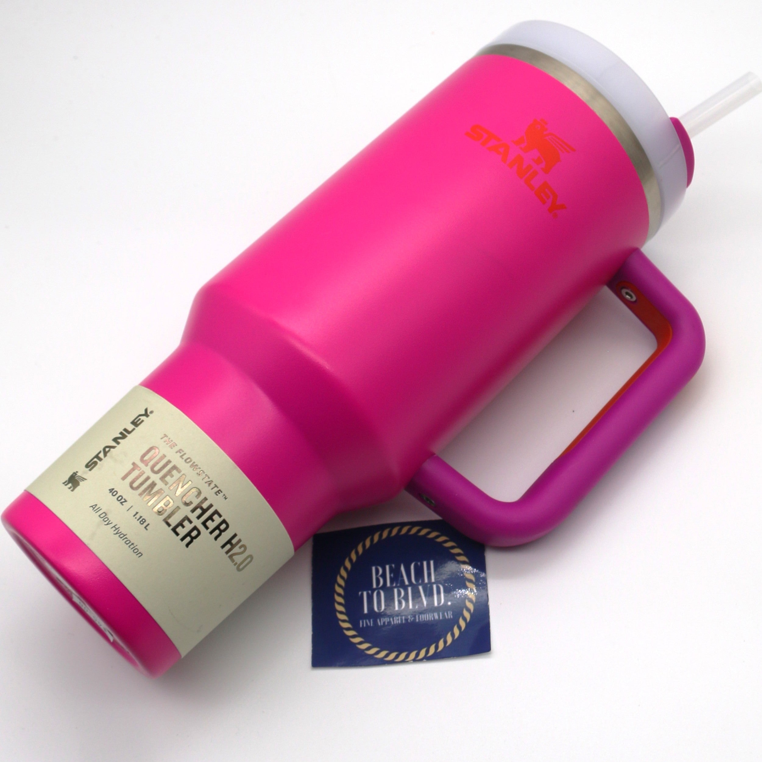 Stanley The Quencher H2.0 Flowstate Tumbler - Vivid Violet 40 Ounces - BeachToBlvd