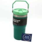 Stanley The Iceflow Classic Flip Straw Tumbler 20 Ounce - Dark Green - BeachToBlvd