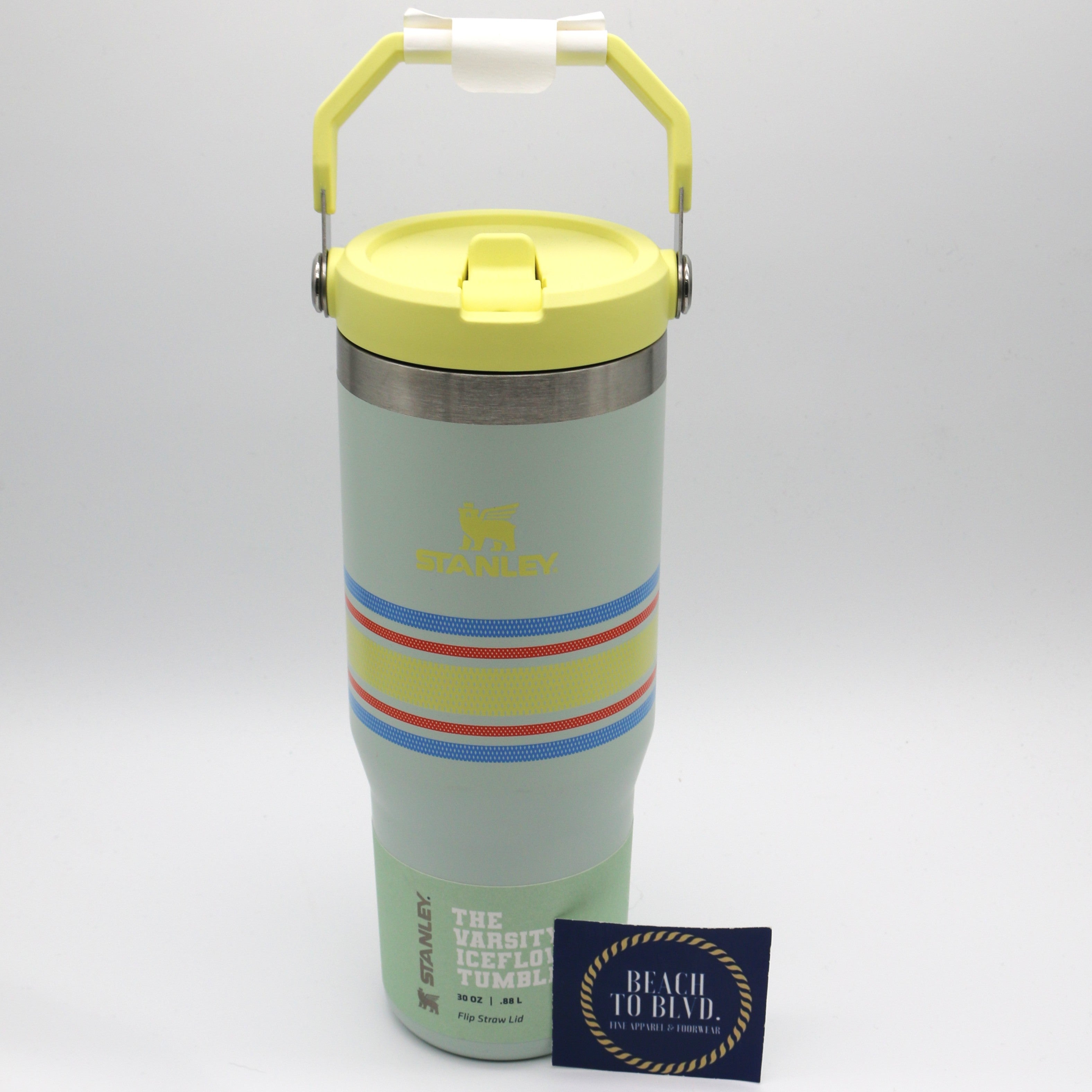 Stanley The Varsity Iceflow Flip Straw Tumbler 30 oz - Mist Mesh - BeachToBlvd