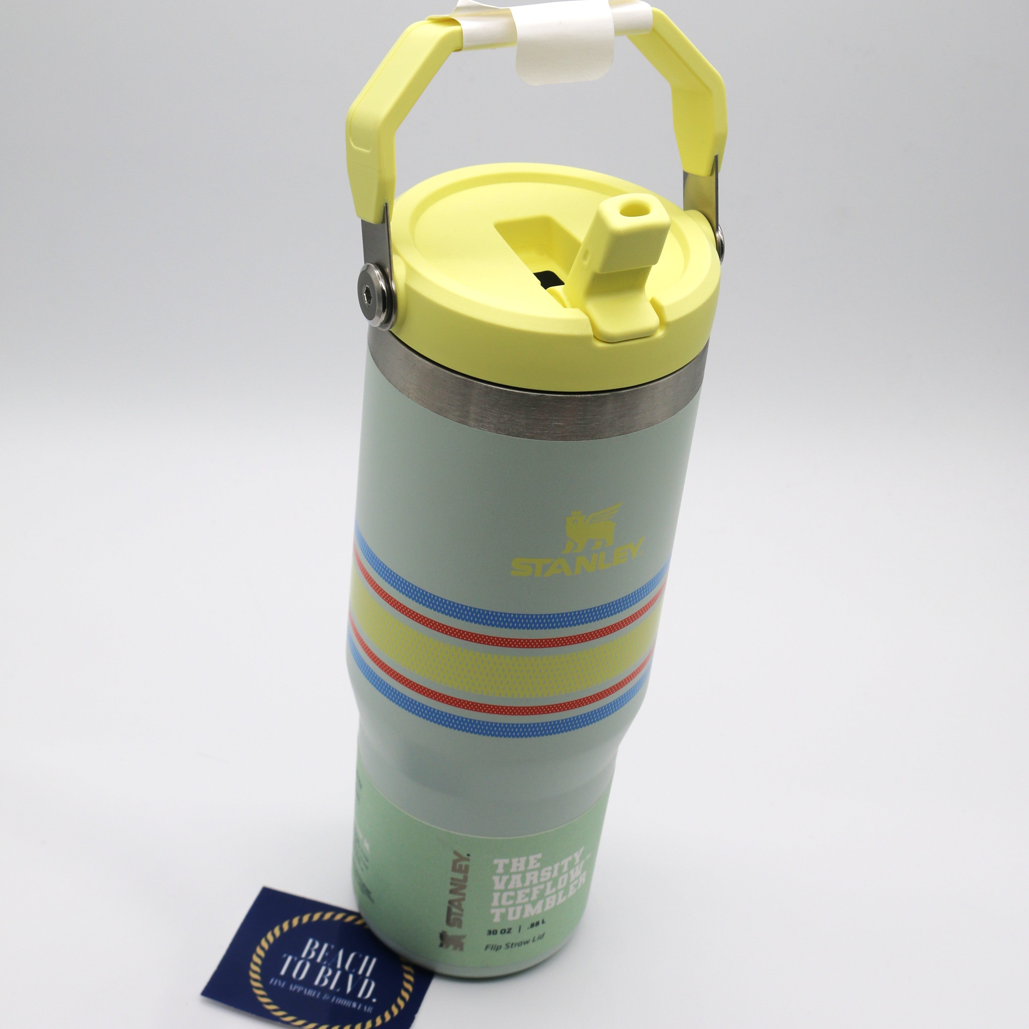 Stanley The Varsity Iceflow Flip Straw Tumbler 30 oz - Mist Mesh - BeachToBlvd