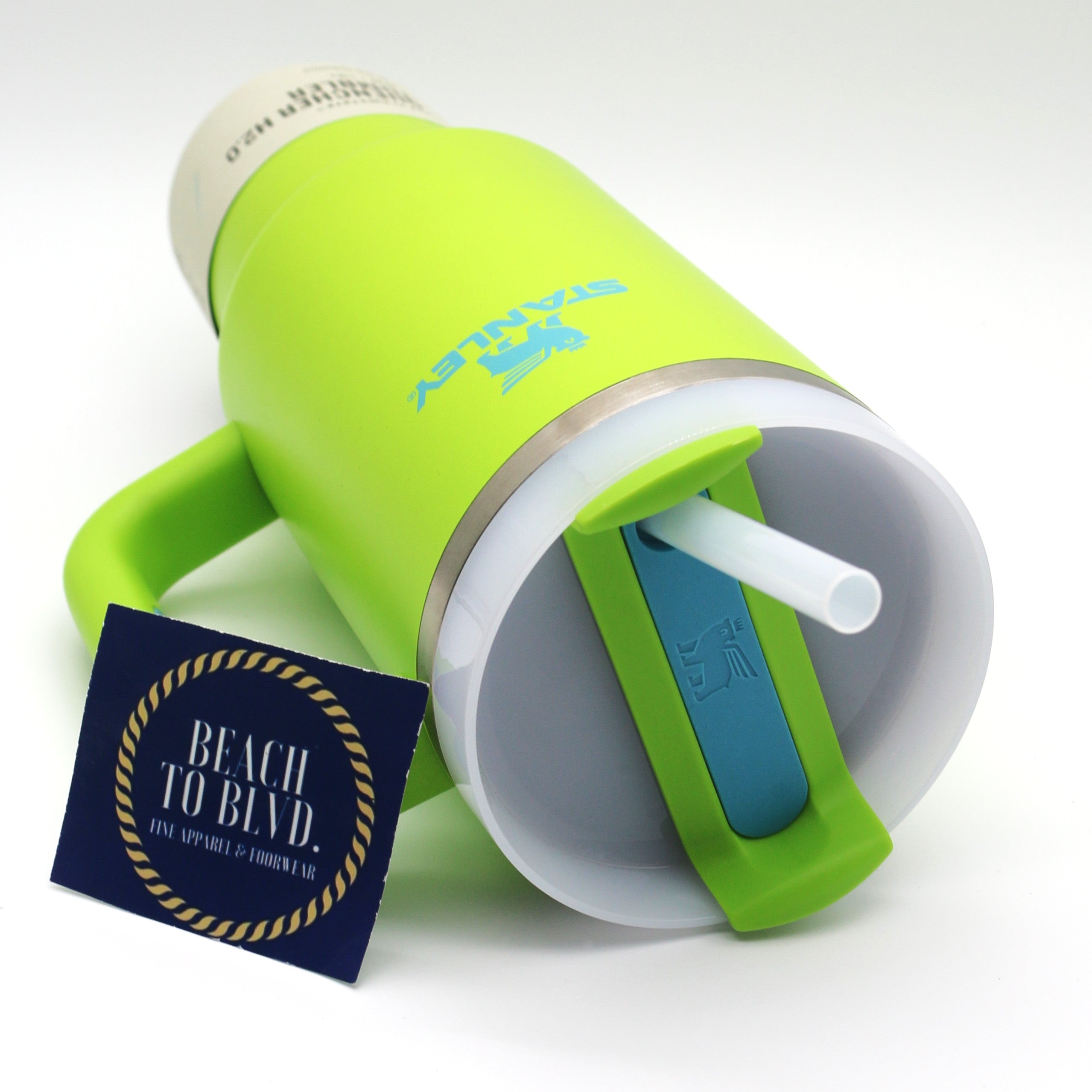 Stanley The Quencher H2.0 Flowstate Tumbler - Bright Lime 30 Ounces - BeachToBlvd