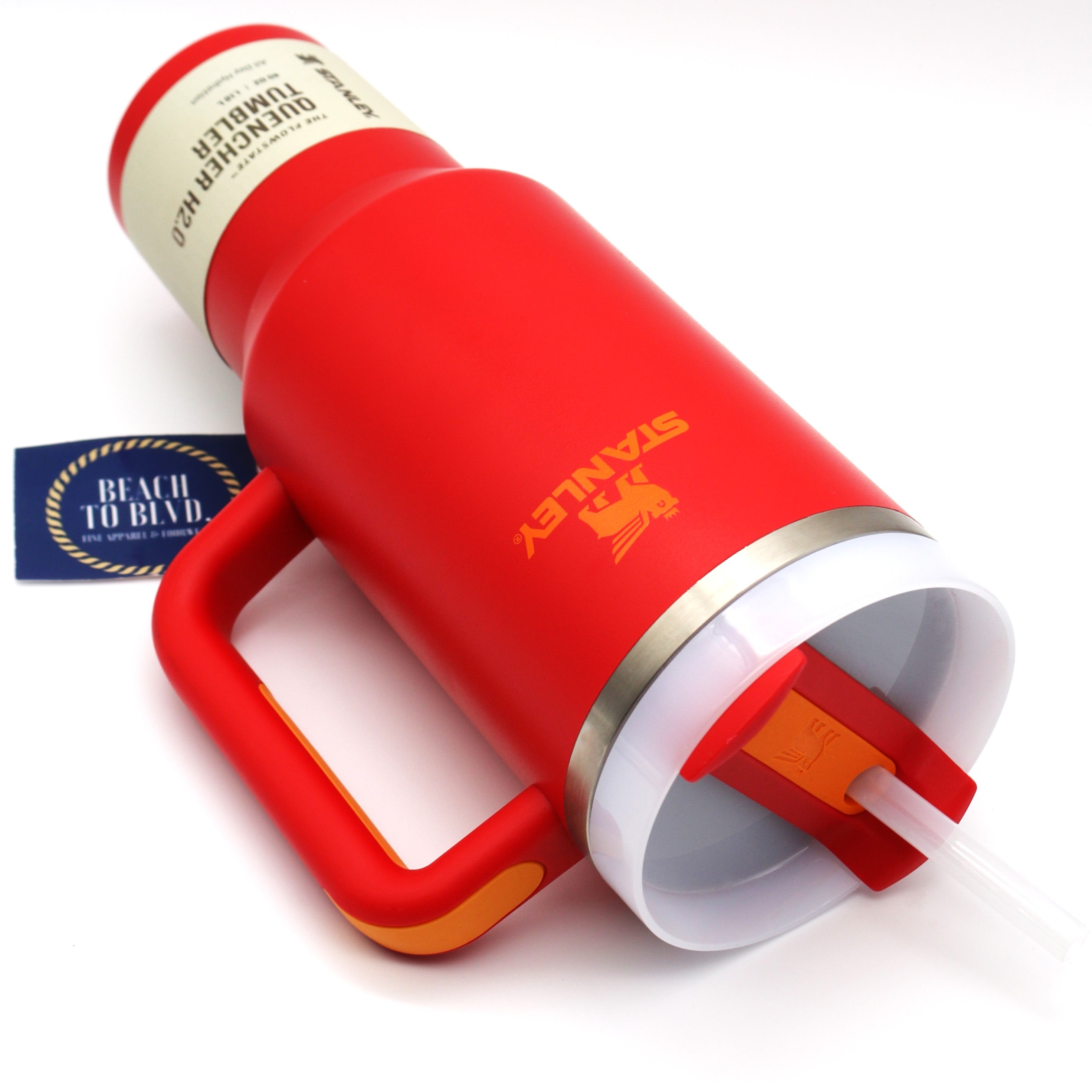 Stanley The Quencher H2.0 Flowstate Tumbler - Chili Red 40 Ounces - BeachToBlvd