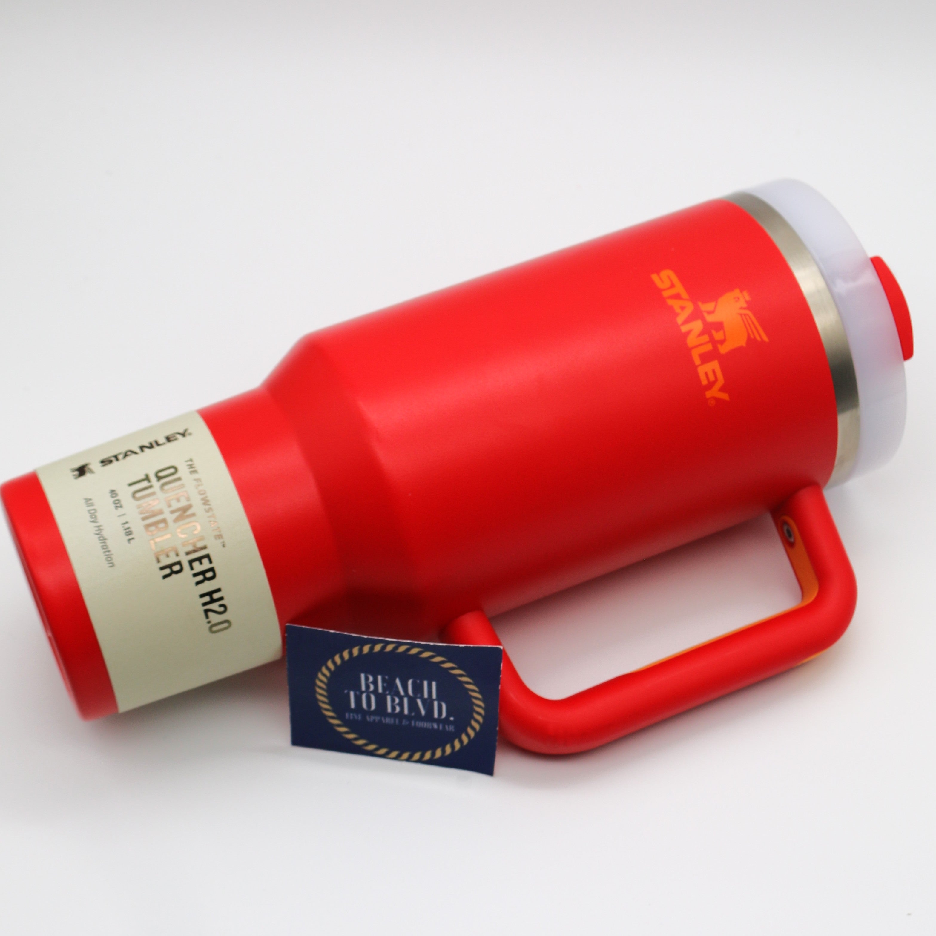 Stanley The Quencher H2.0 Flowstate Tumbler - Chili Red 40 Ounces - BeachToBlvd