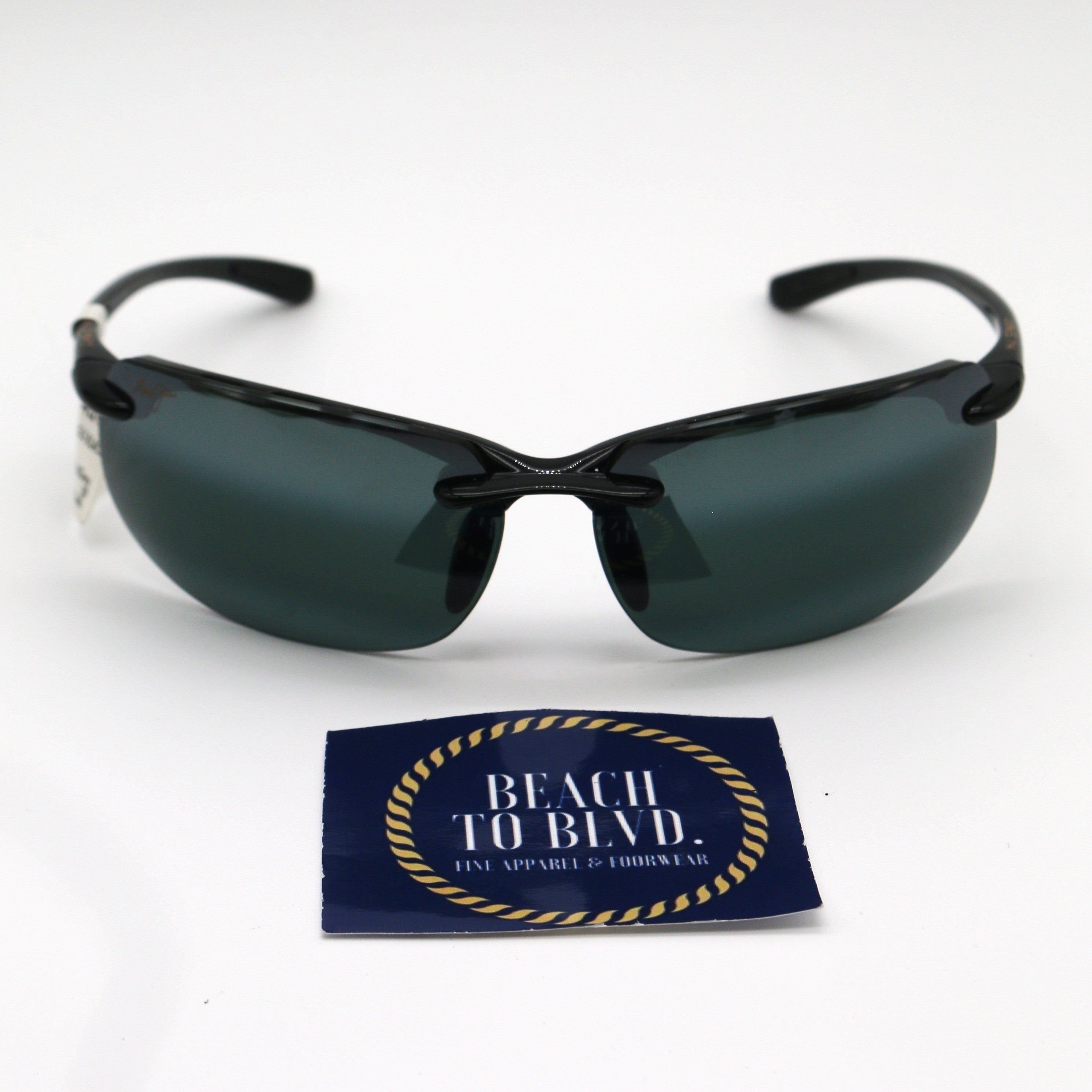 Maui Jim Sunglasses Banyans - Black Frame w\ Grey Lens - BeachToBlvd