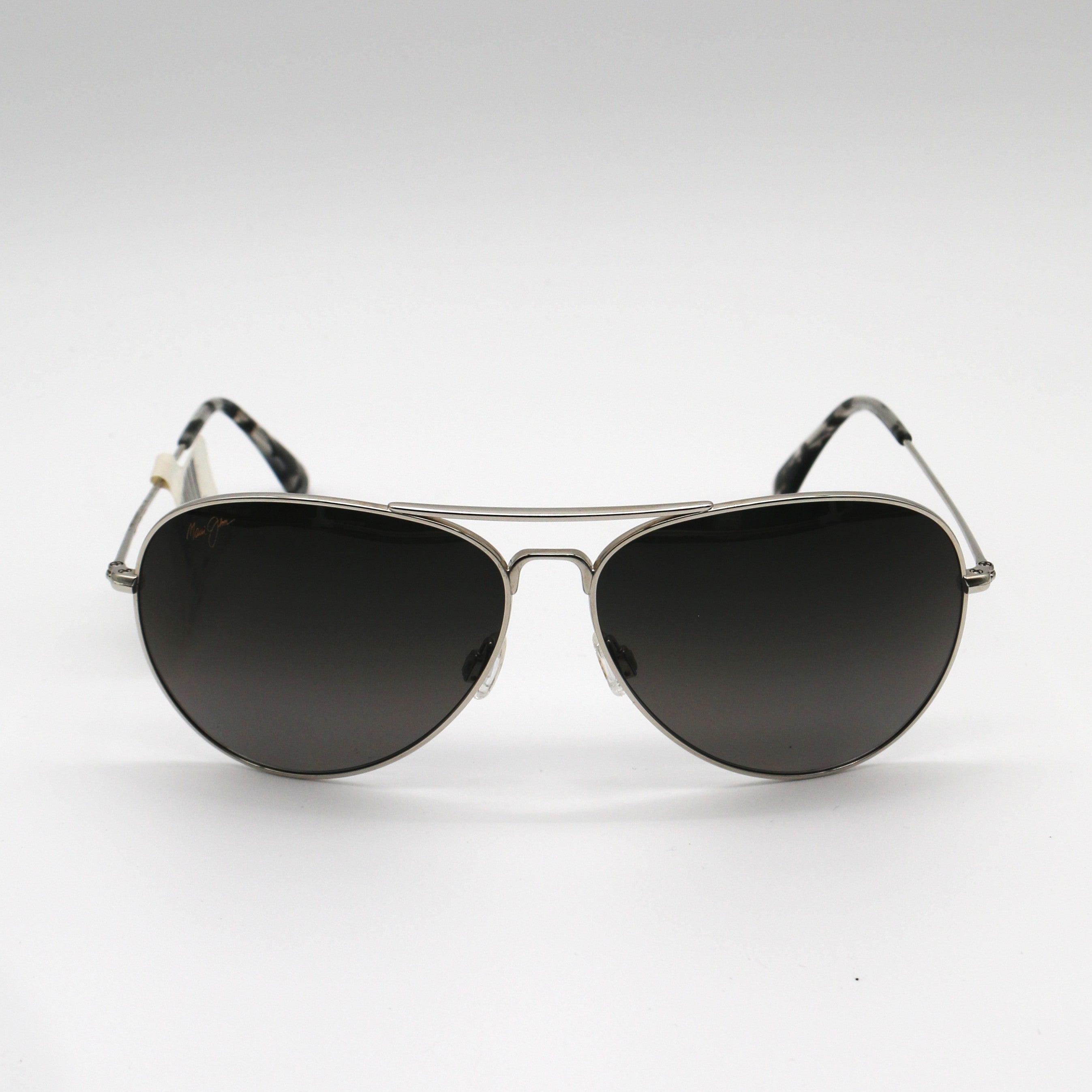 Maui Jim Sunglasses Mavericks - Silver Frame - Gray Lens - BeachToBlvd