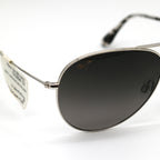 Maui Jim Sunglasses Mavericks - Silver Frame - Gray Lens - BeachToBlvd