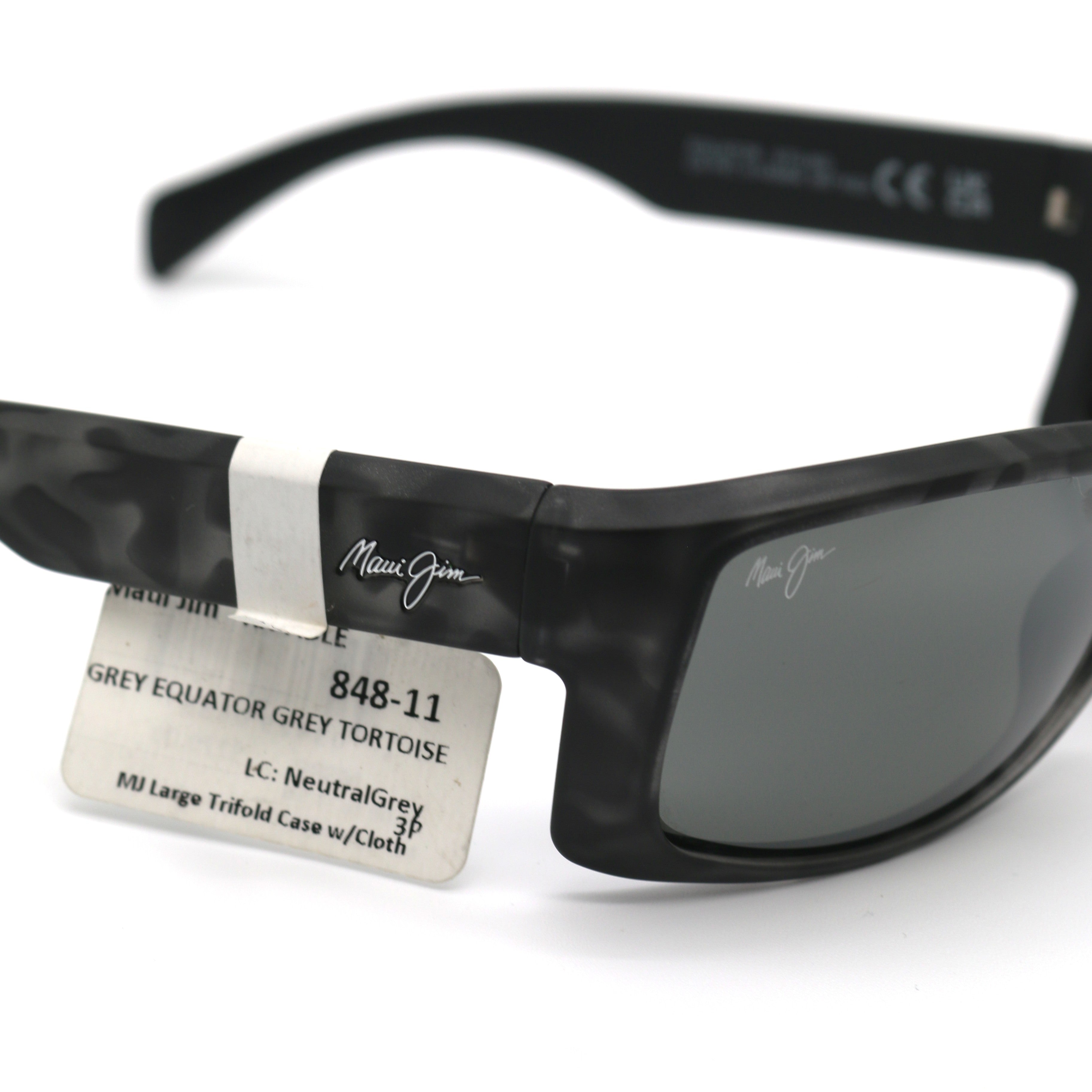 Maui Jim Sunglasses Equator - Grey Tortoise Frame - Gray Lens - BeachToBlvd