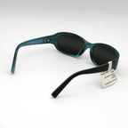 Maui Jim 219 Punchbowl Polarized Sunglasses - Black & Blue Frame - Grey Mirror Lens - BeachToBlvd
