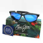 Maui Jim Onshore Polarized Sunglasses - Black and Blue Frame - Blue Lens - BeachToBlvd
