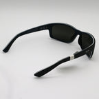 Maui Jim Kanaio Coast Polarized Sunglasses - Matte Black with White and Blue - BeachToBlvd