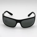 Maui Jim Sunglasses Peahi Wrap Sunglasses - Gloss Black - 202-02 - BeachToBlvd