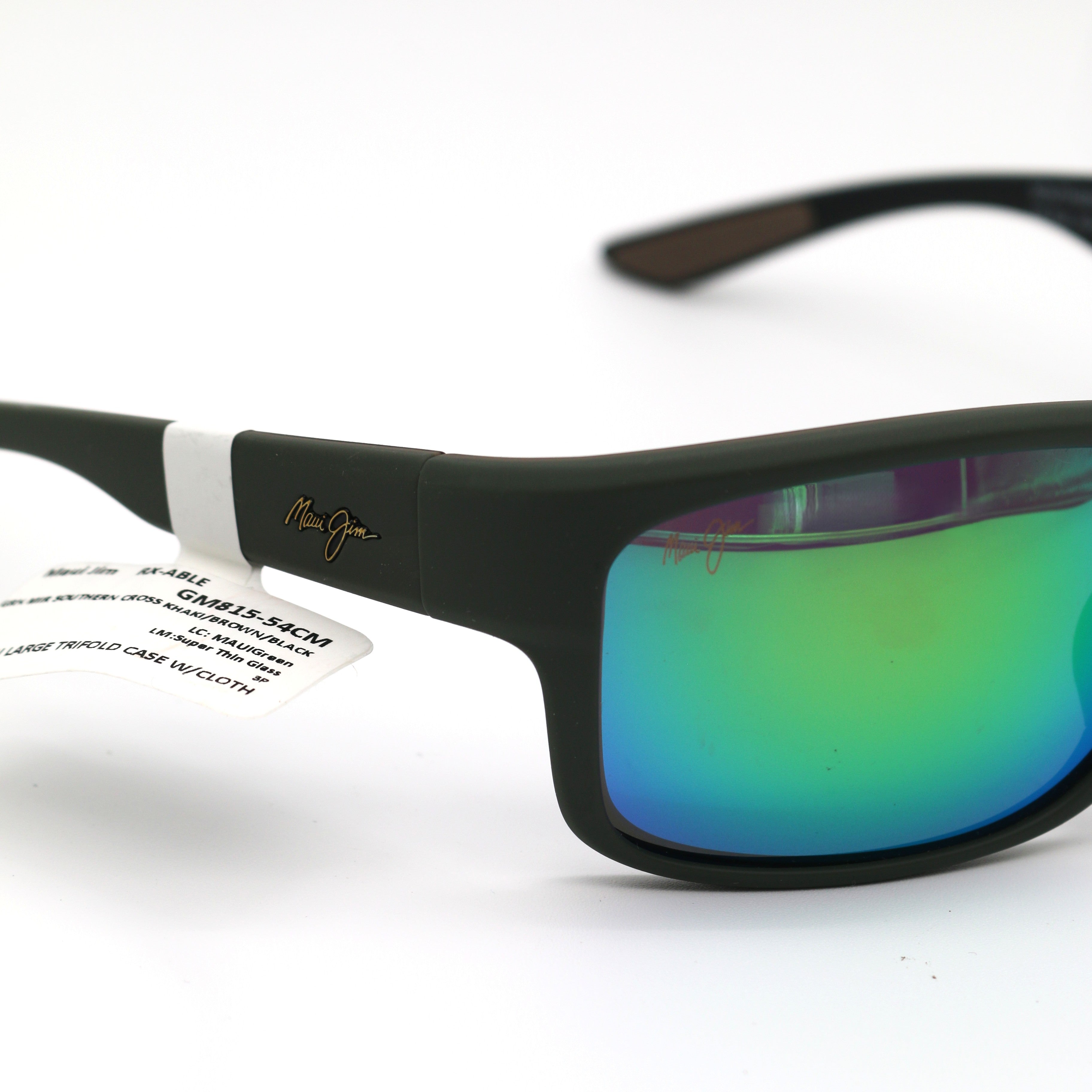 Maui Jim Sunglasses Southern Cross - Soft Matte Khaki Frame - Green Lens - BeachToBlvd