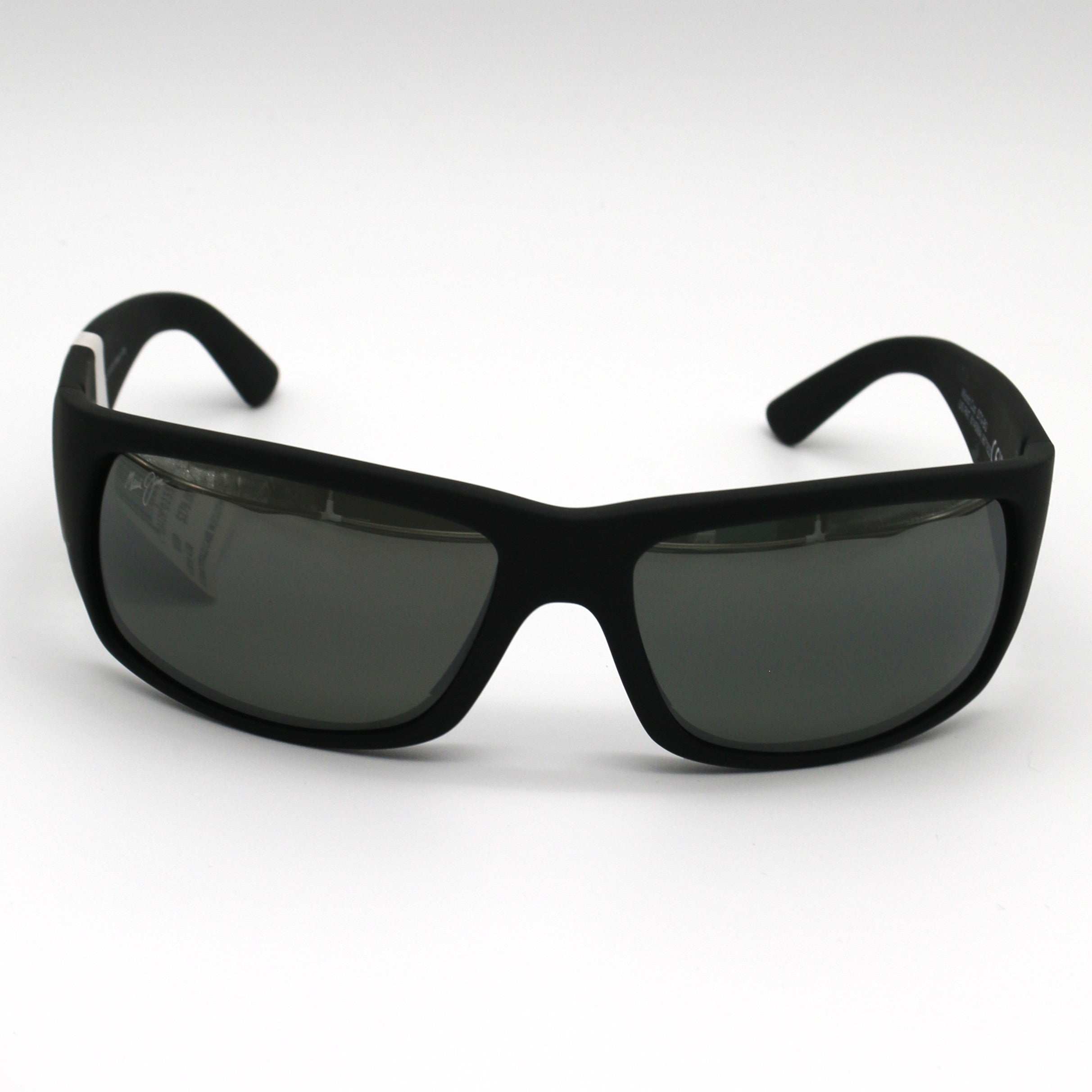 Maui Jim Sunglasses  World Cup - Matte Black Rubber Frame w/ Neutral Gray Lens - BeachToBlvd