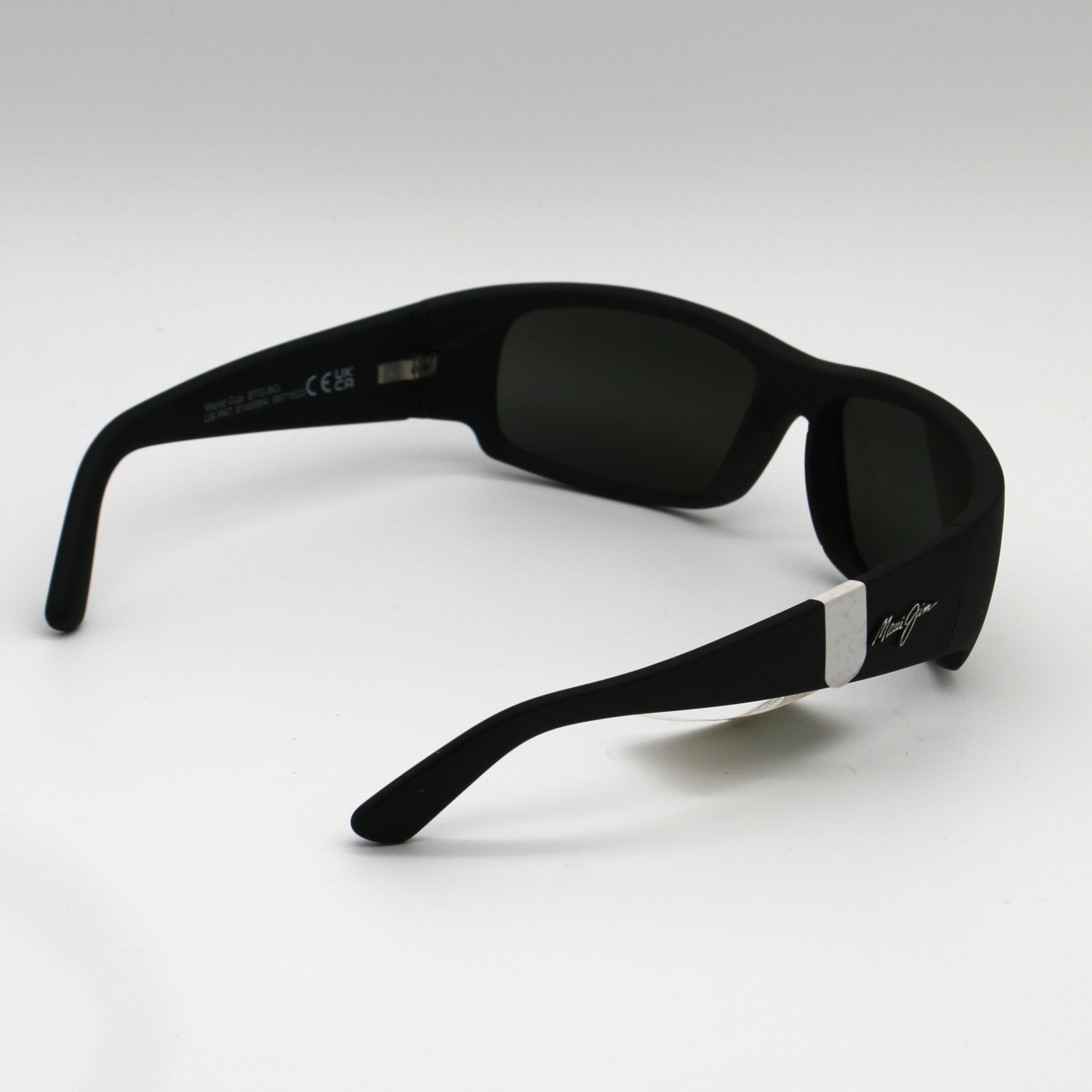 Maui Jim Sunglasses  World Cup - Matte Black Rubber Frame w/ Neutral Gray Lens - BeachToBlvd