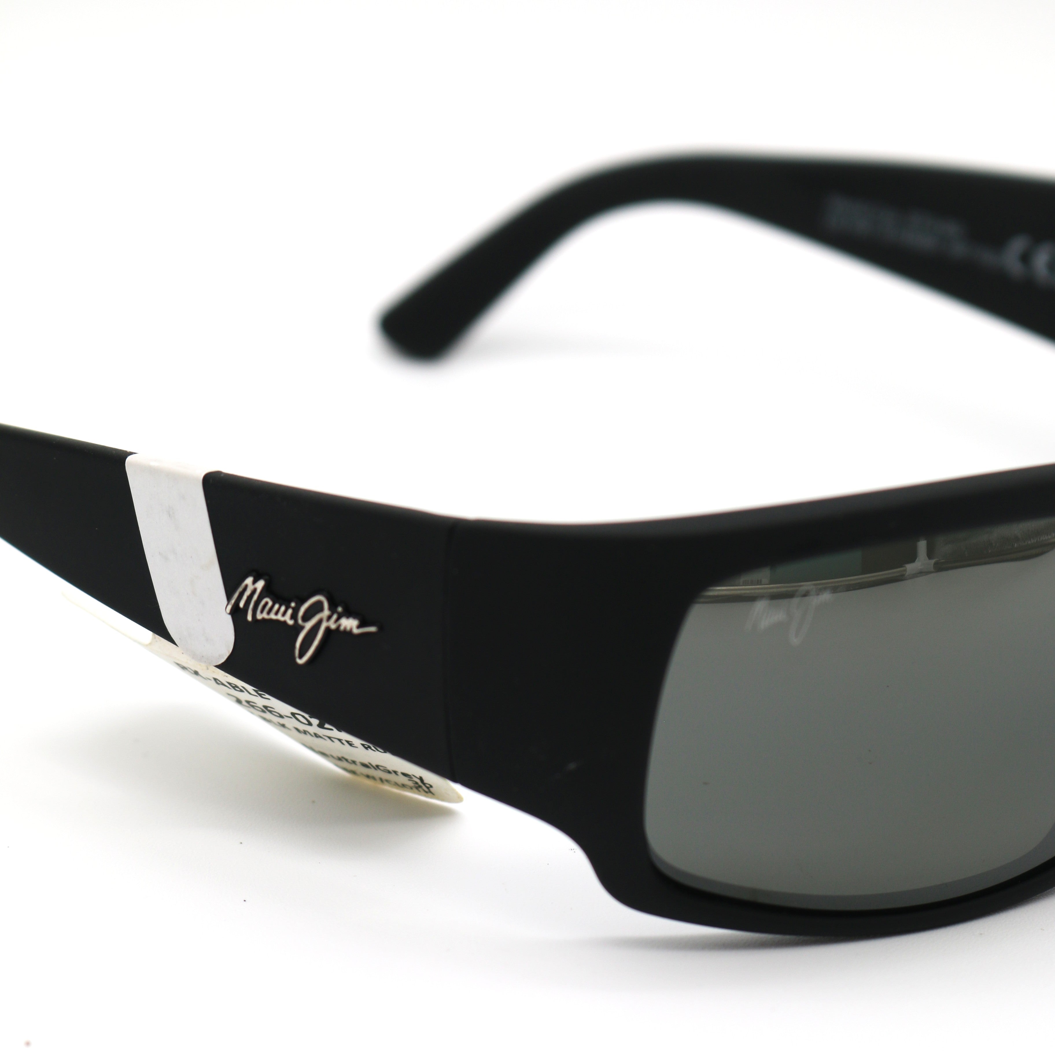 Maui Jim Sunglasses  World Cup - Matte Black Rubber Frame w/ Neutral Gray Lens - BeachToBlvd