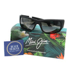 Maui Jim Sunglasses  World Cup - Matte Black Rubber Frame w/ Neutral Gray Lens - BeachToBlvd