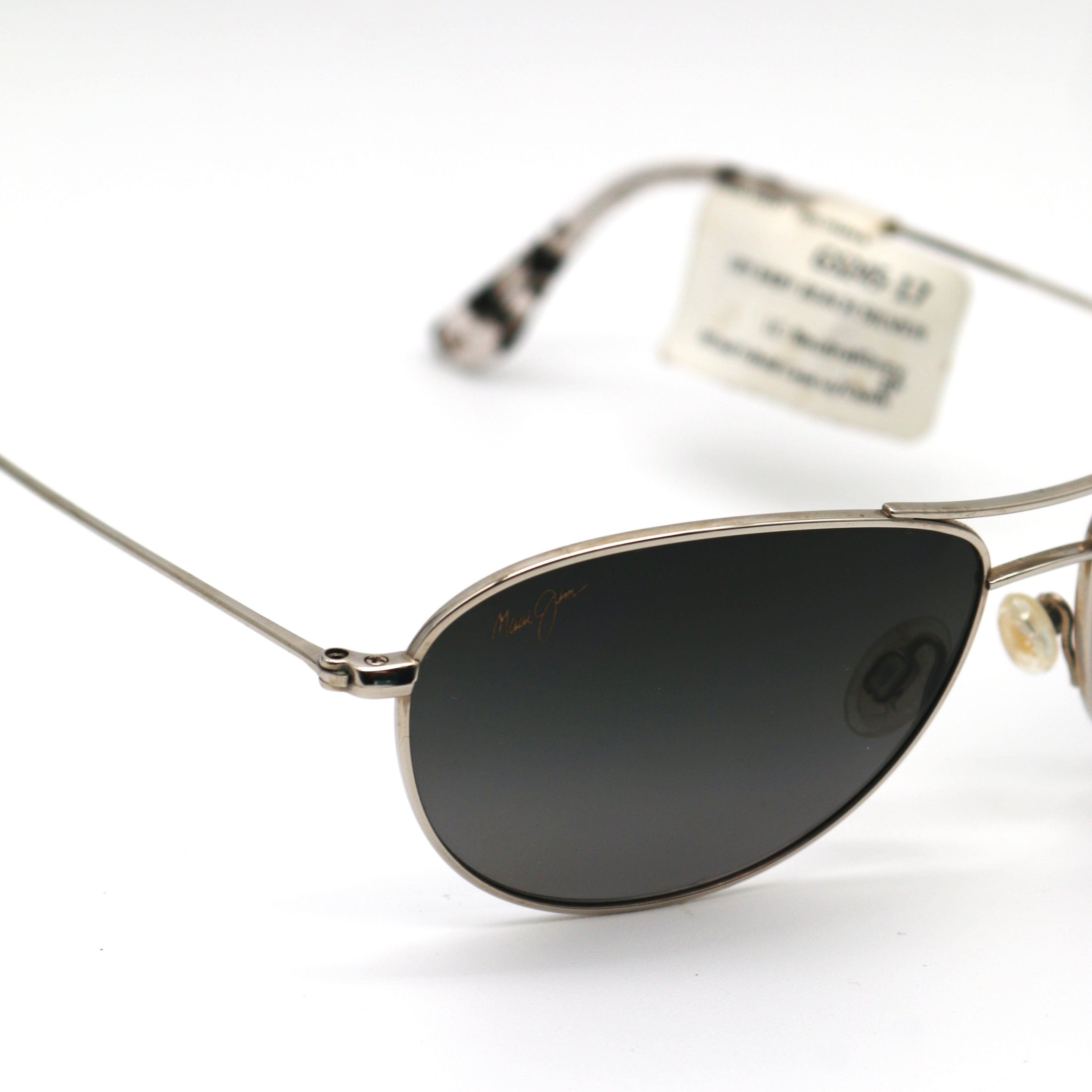 Maui Jim Sunglasses Baby Beach Silver Frame w\ Gray Lens - BeachToBlvd