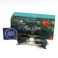 Maui Jim Sunglasses Baby Beach Silver Frame w\ Gray Lens - BeachToBlvd