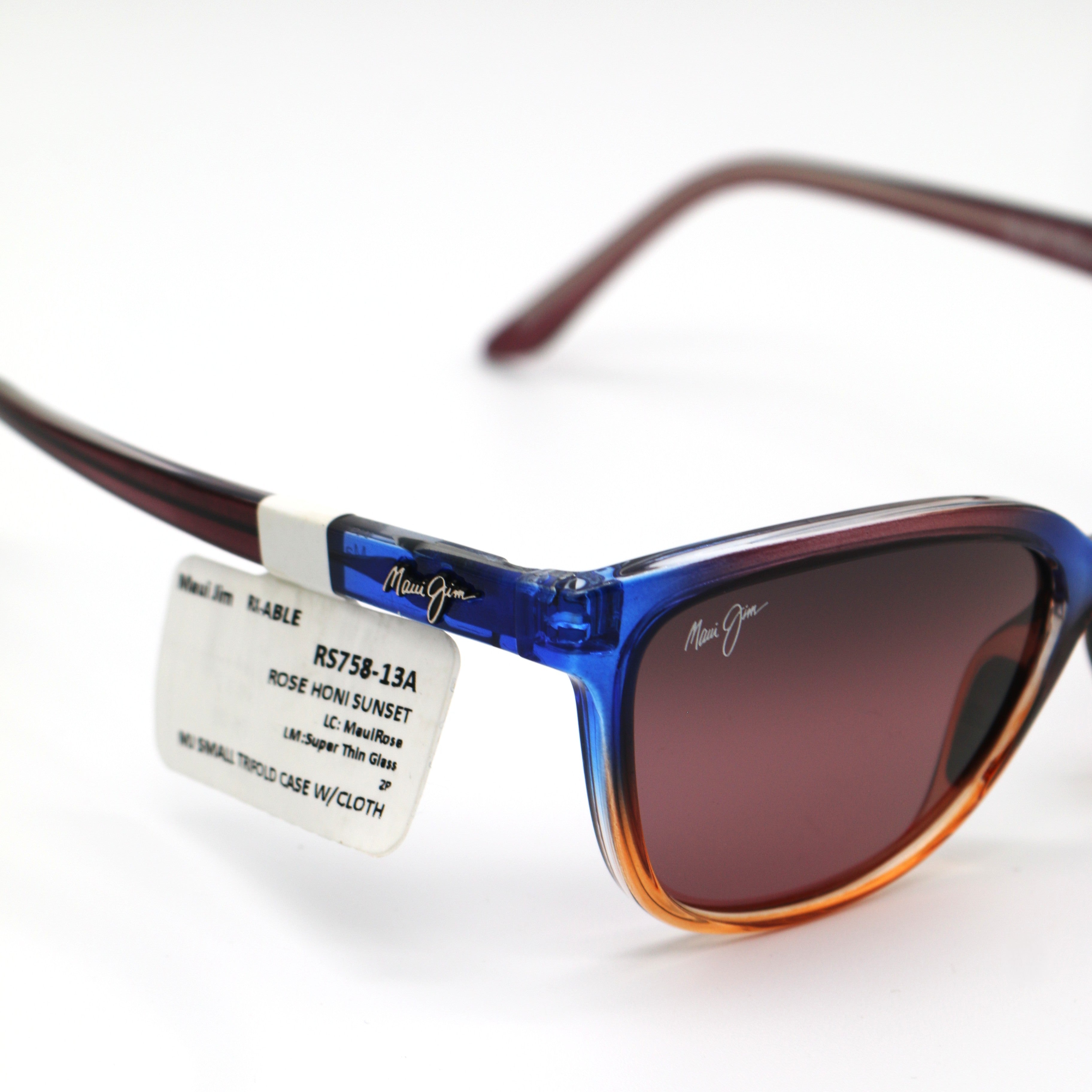 Maui Jim Sunglasses Honi Sunglasses - Sunset Frame With Maui Rose Lens - Rs758-13A - BeachToBlvd