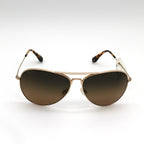 Maui Jim Mavericks Polarized Sunglasses - Gold Frame \ HCL Bronze Lens HS264-16 - BeachToBlvd