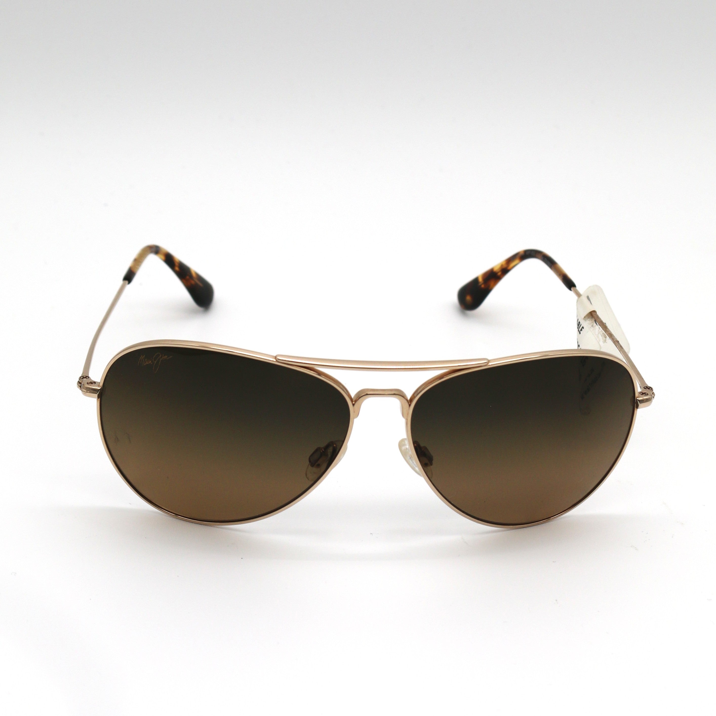 Maui Jim Mavericks Polarized Sunglasses - Gold Frame \ HCL Bronze Lens HS264-16 - BeachToBlvd