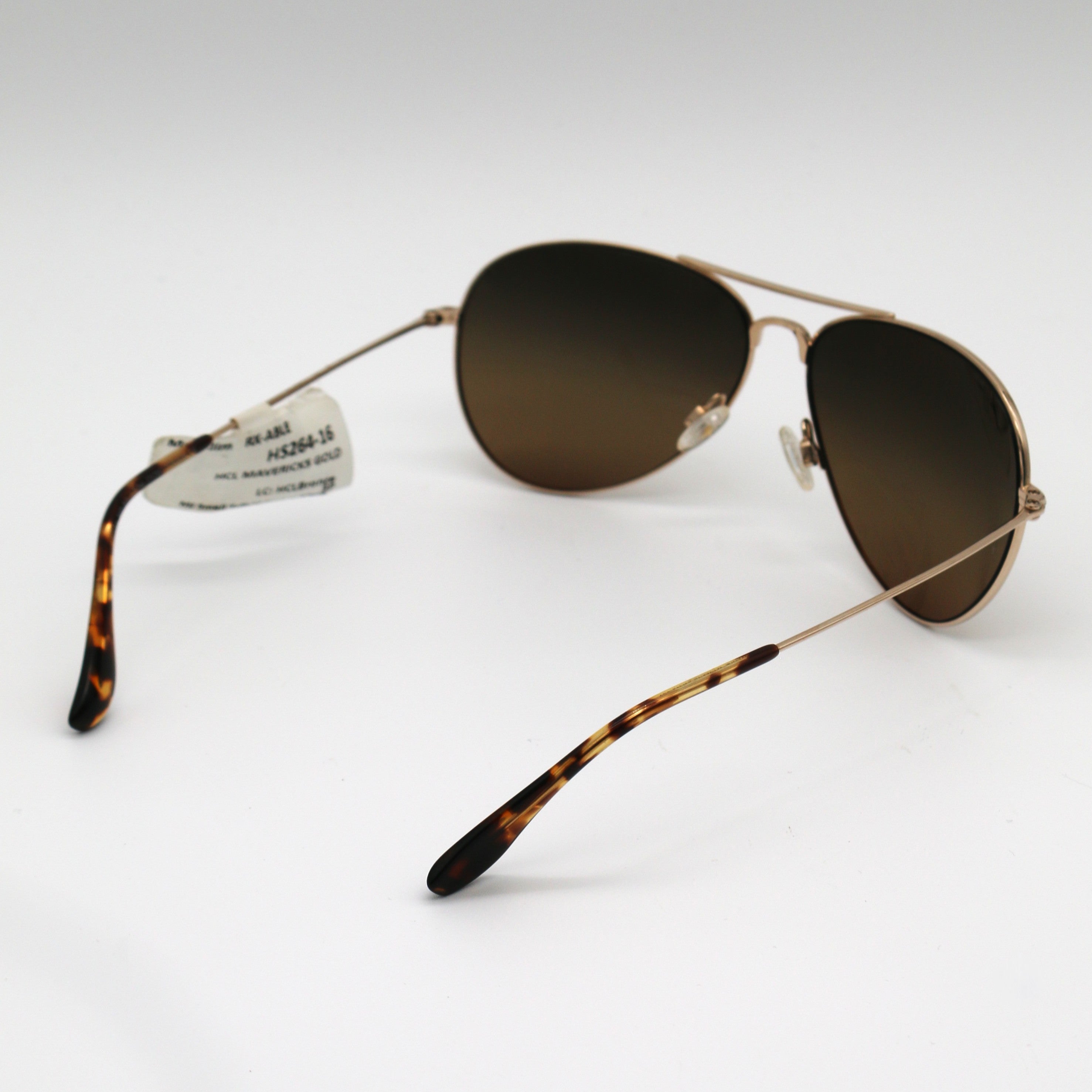 Maui Jim Mavericks Polarized Sunglasses - Gold Frame \ HCL Bronze Lens HS264-16 - BeachToBlvd