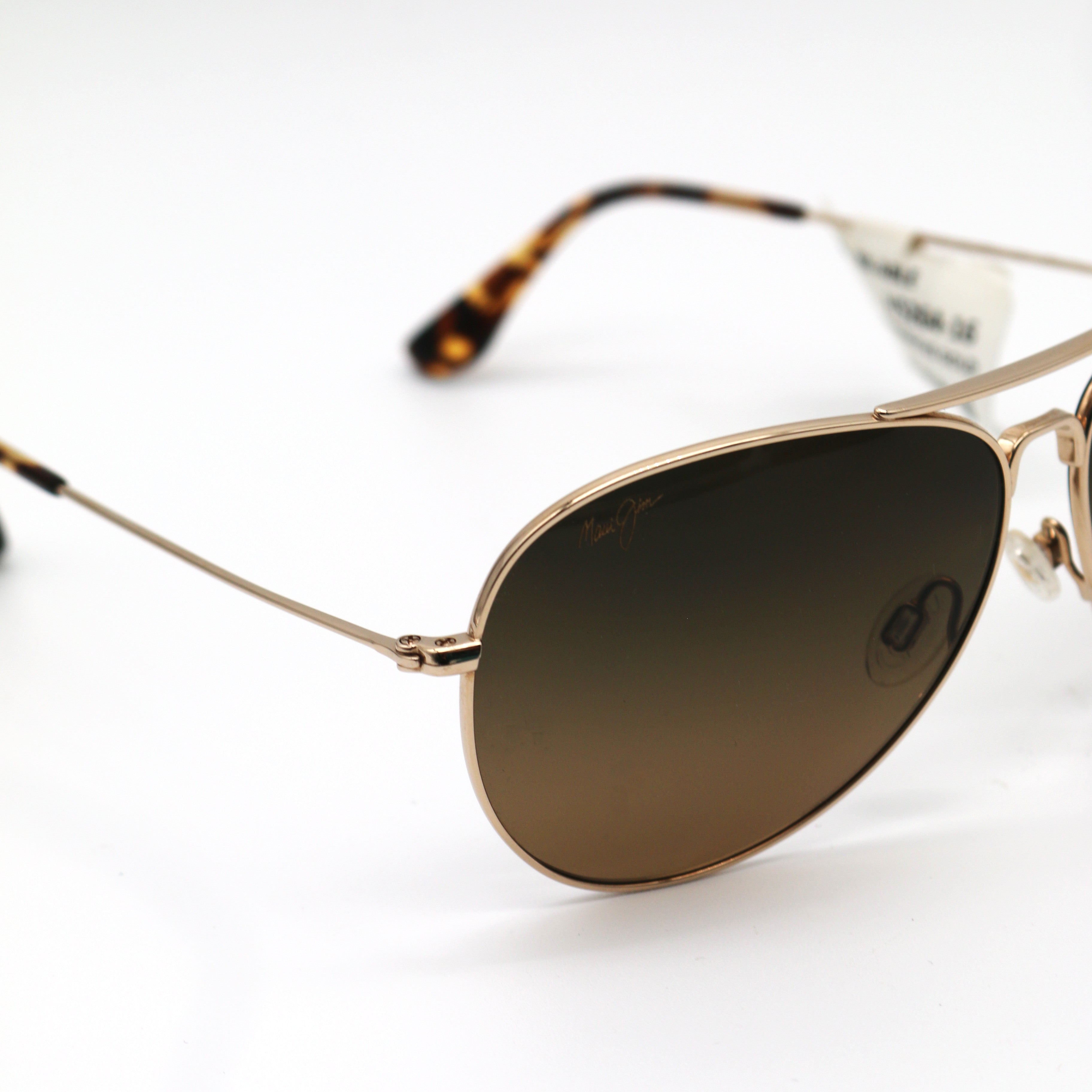 Maui Jim Mavericks Polarized Sunglasses - Gold Frame \ HCL Bronze Lens HS264-16 - BeachToBlvd