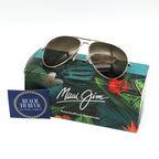 Maui Jim Mavericks Polarized Sunglasses - Gold Frame \ HCL Bronze Lens HS264-16 - BeachToBlvd