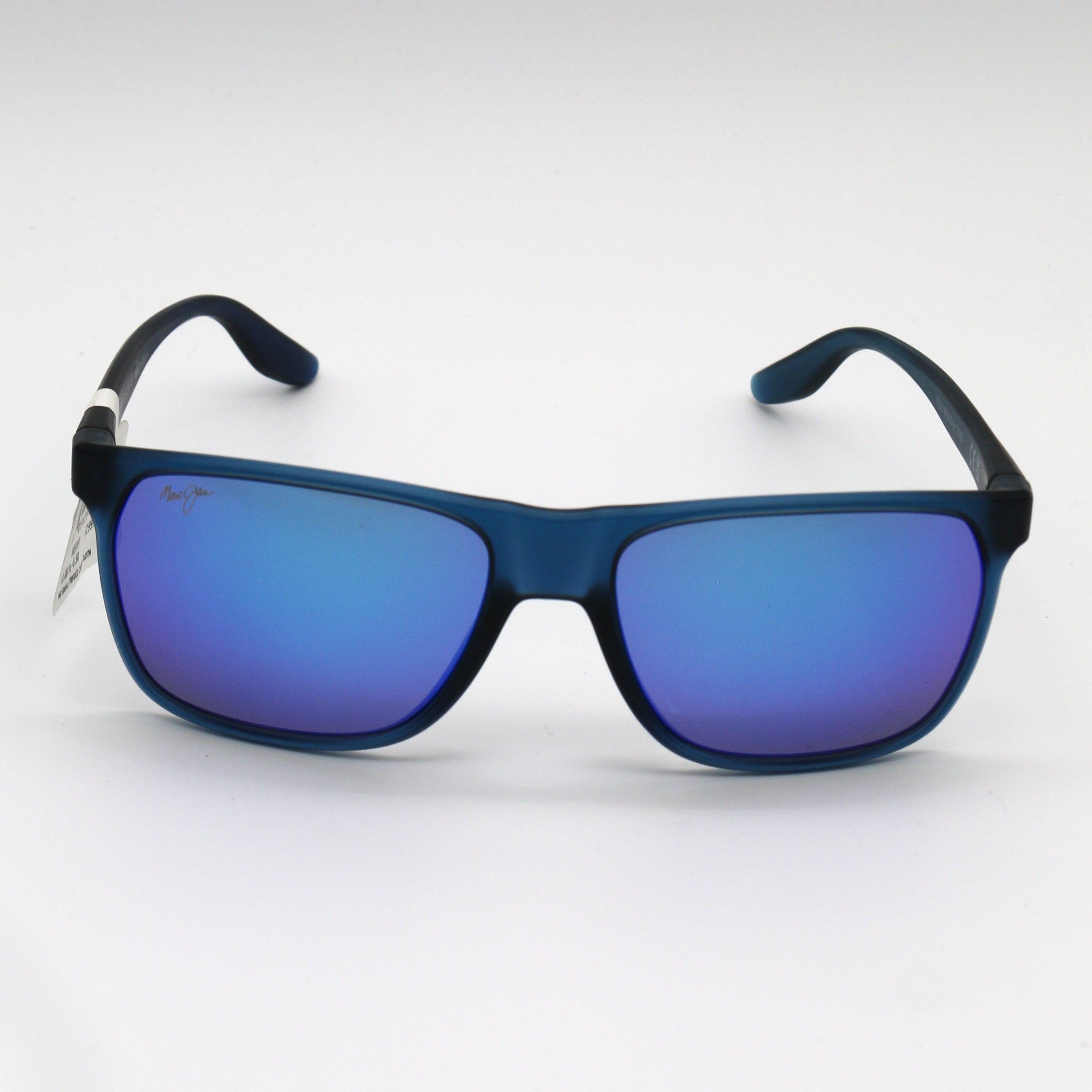 Maui Jim Pailolo Polarized Sunglasses - Blue Frame \ Blue Hawaii Mirror Lens - BeachToBlvd