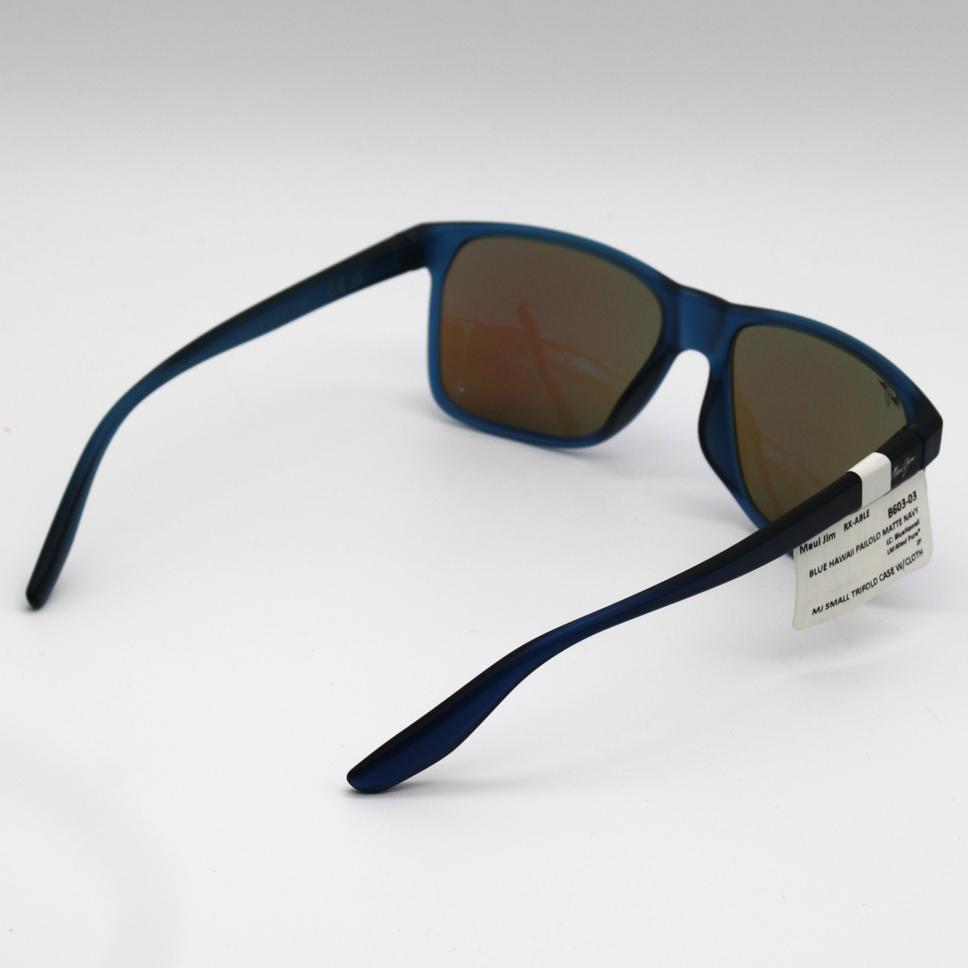 Maui Jim Pailolo Polarized Sunglasses - Blue Frame \ Blue Hawaii Mirror Lens - BeachToBlvd