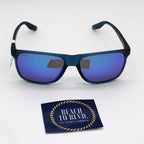 Maui Jim Pailolo Polarized Sunglasses - Blue Frame \ Blue Hawaii Mirror Lens - BeachToBlvd