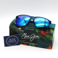 Maui Jim Pailolo Polarized Sunglasses - Blue Frame \ Blue Hawaii Mirror Lens - BeachToBlvd