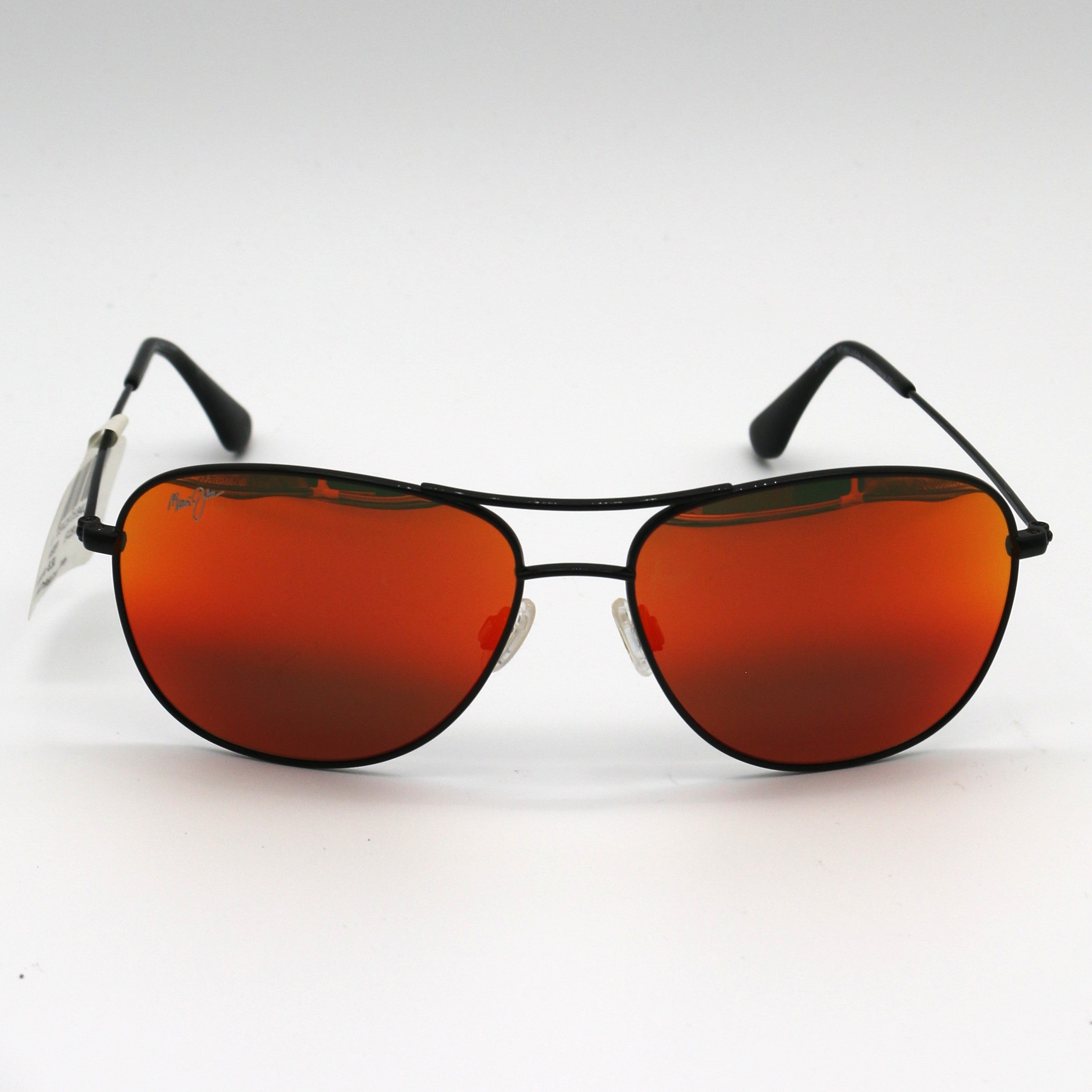 Maui Jim Sunglasses Cliff House Sunglasses Black Gloss Frame With Hawaii Lava Lens - Rm247-02 - BeachToBlvd