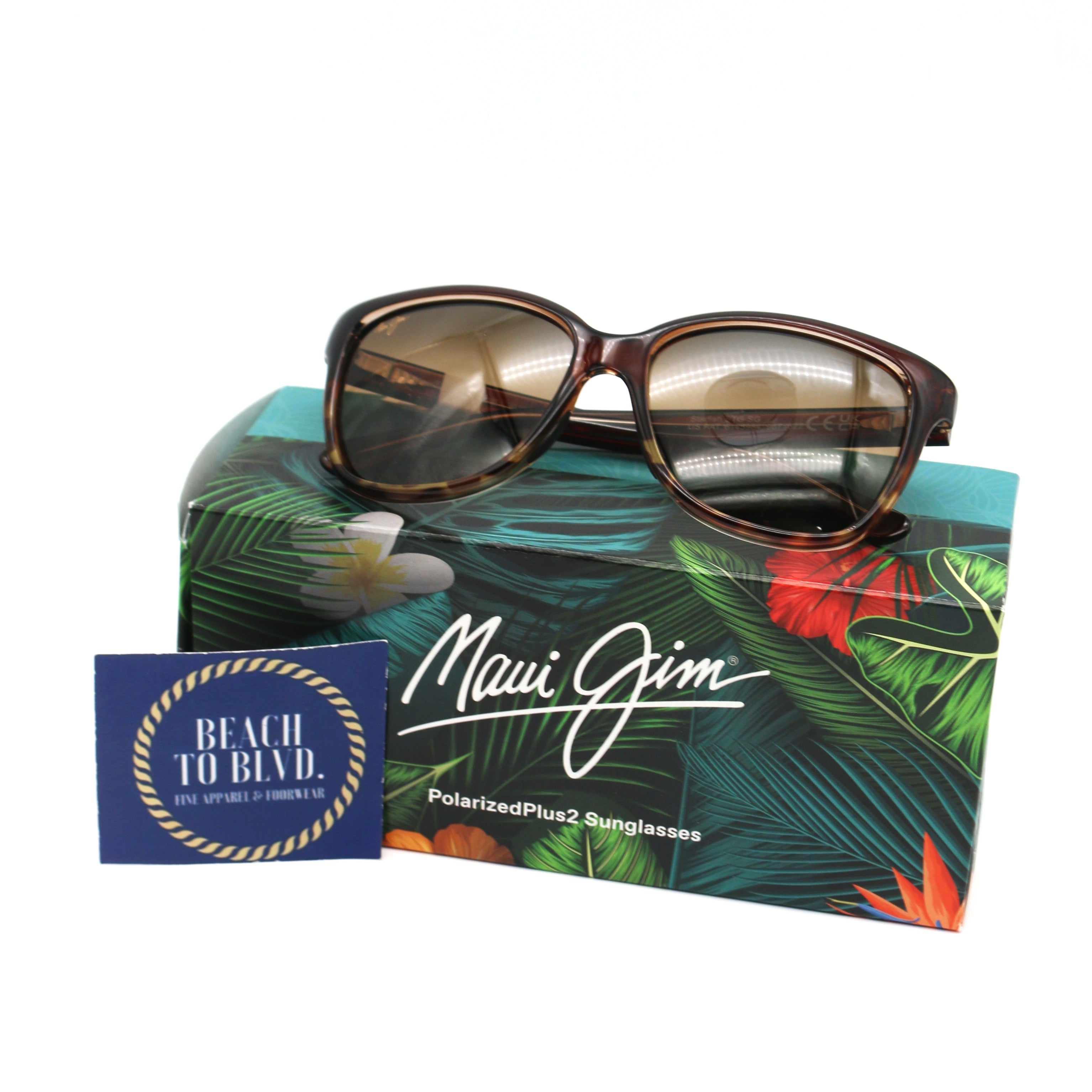 Maui Jim Starfish Polarized Sunglasses - Translucent Chocolate Tortoise Frame with HCL Bronze Lens - BeachToBlvd